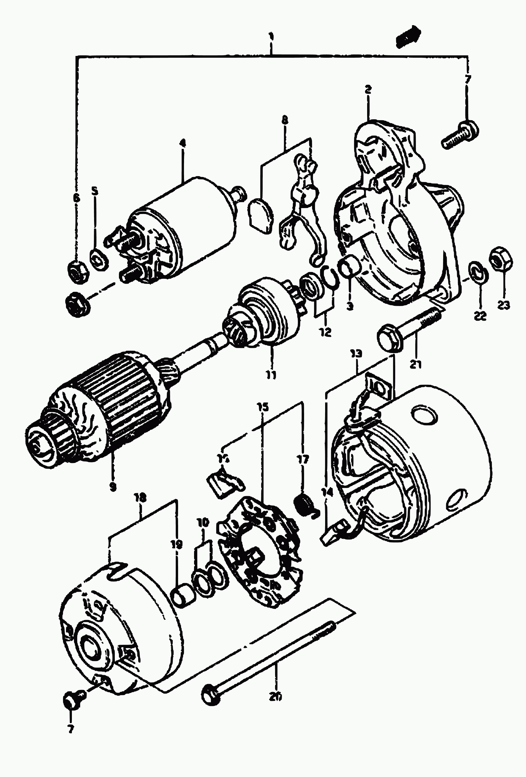 Suzuki 31100-80091 - Стартер autospares.lv