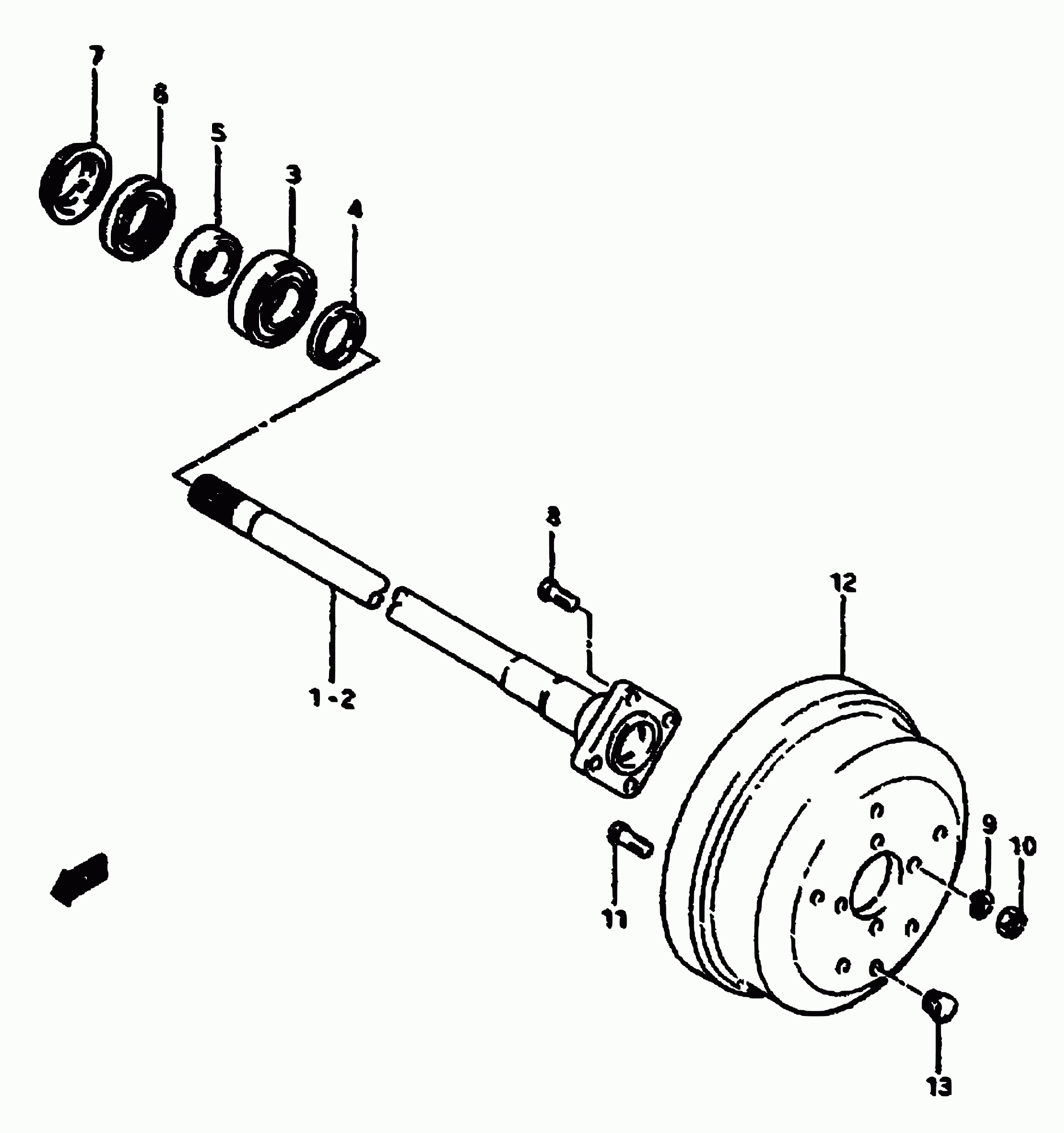 Suzuki 43511-80001 - Тормозной барабан autospares.lv