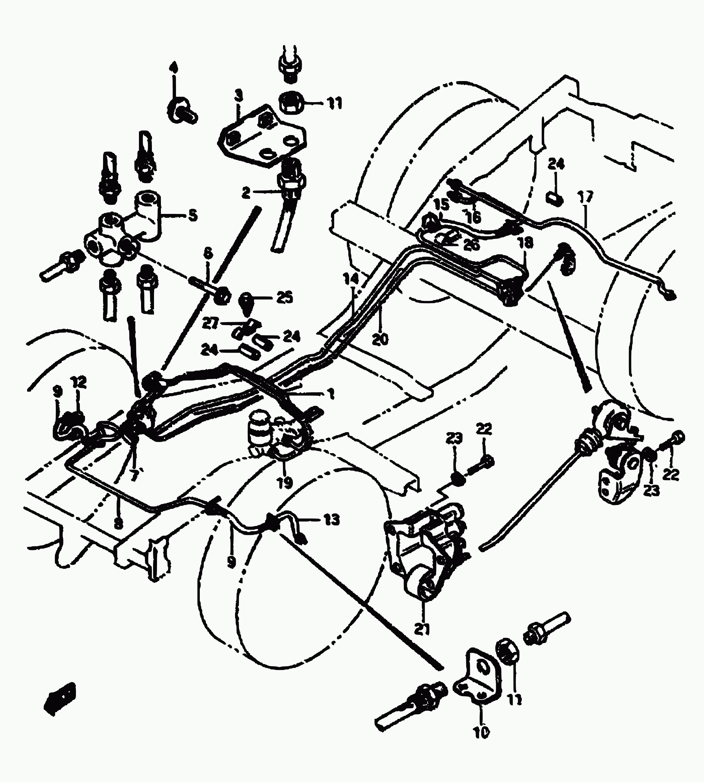 Suzuki 51560-73030 - Тормозной шланг autospares.lv