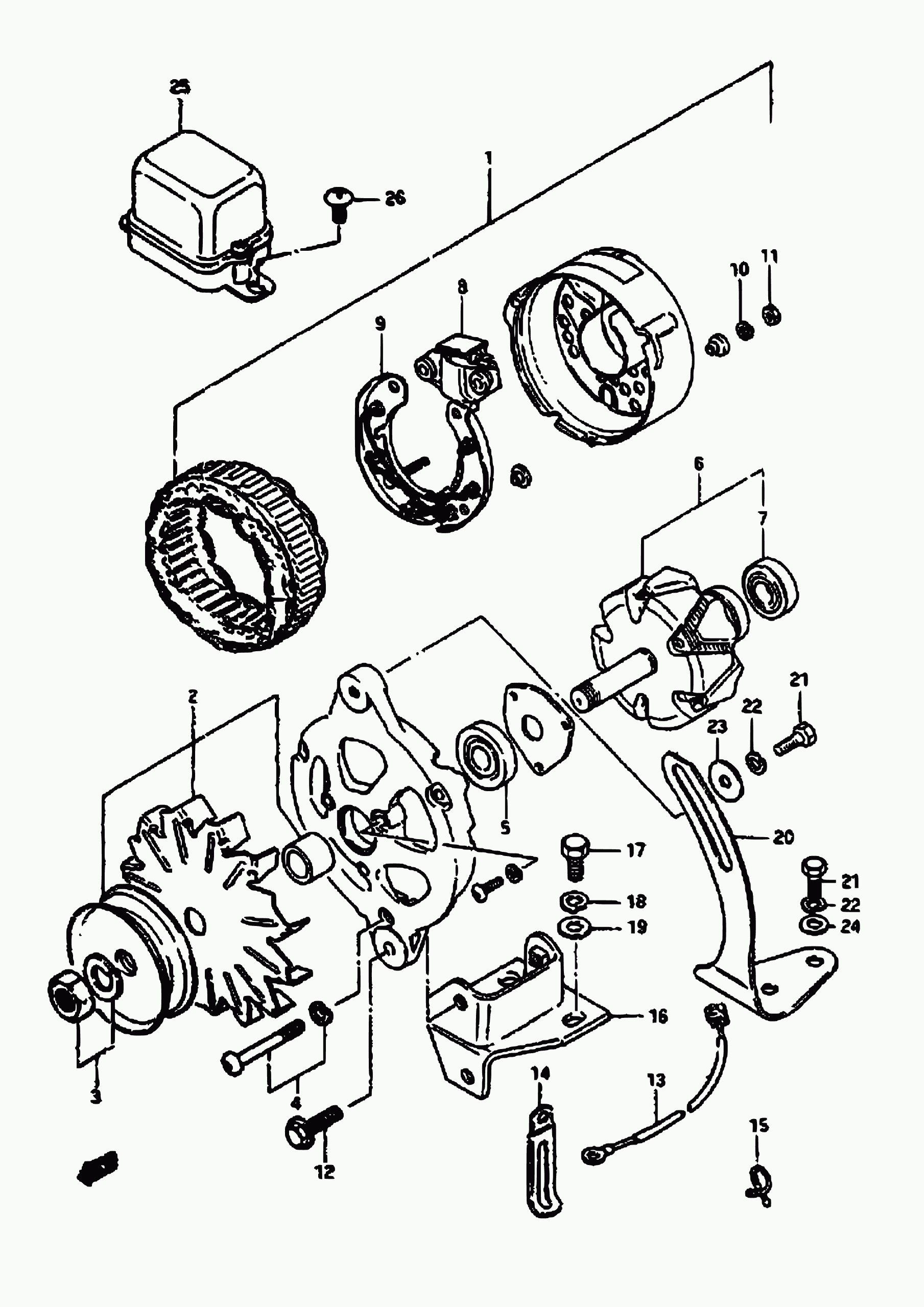 TOFAS 32500-65030 - Регулятор напряжения, генератор autospares.lv