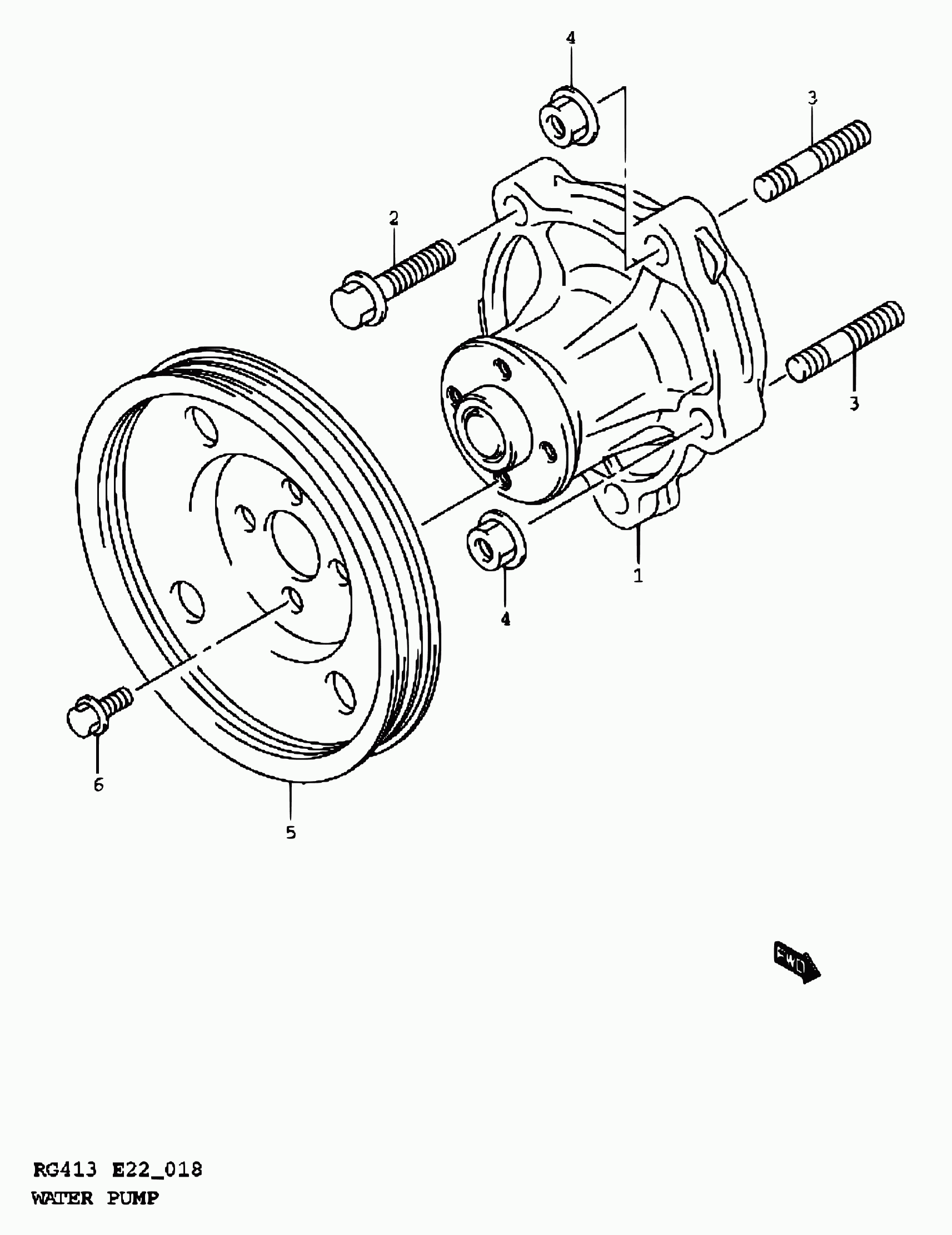 Suzuki 17400-69G00 - Водяной насос autospares.lv