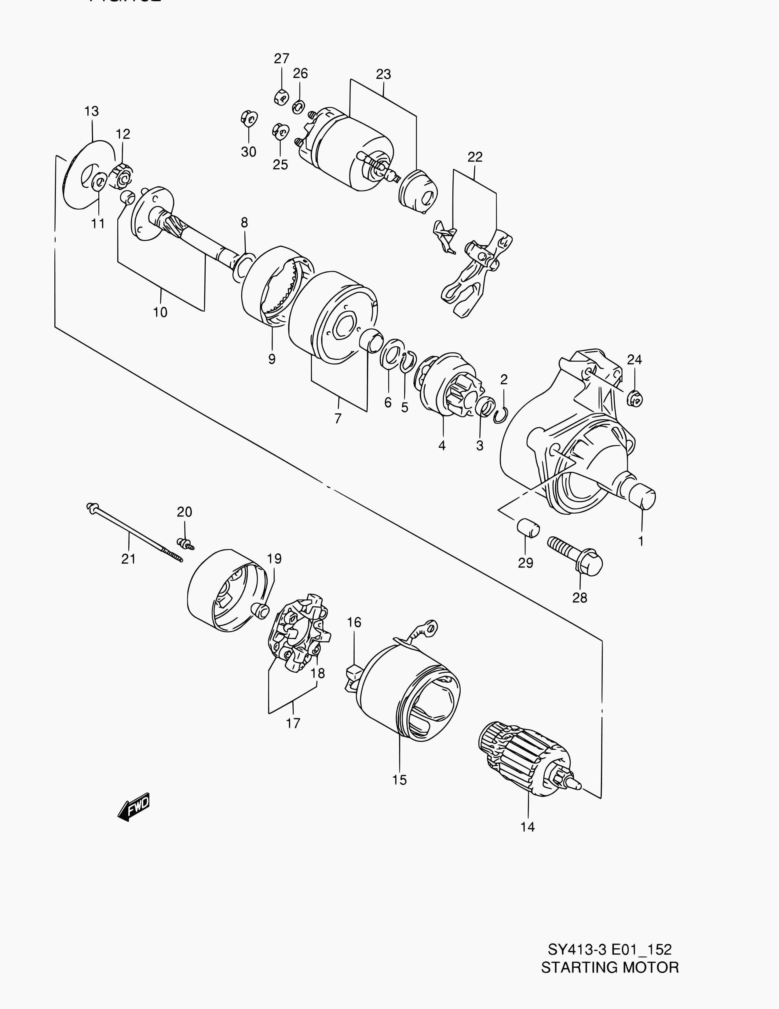 Suzuki 31100-64G00 - Стартер autospares.lv