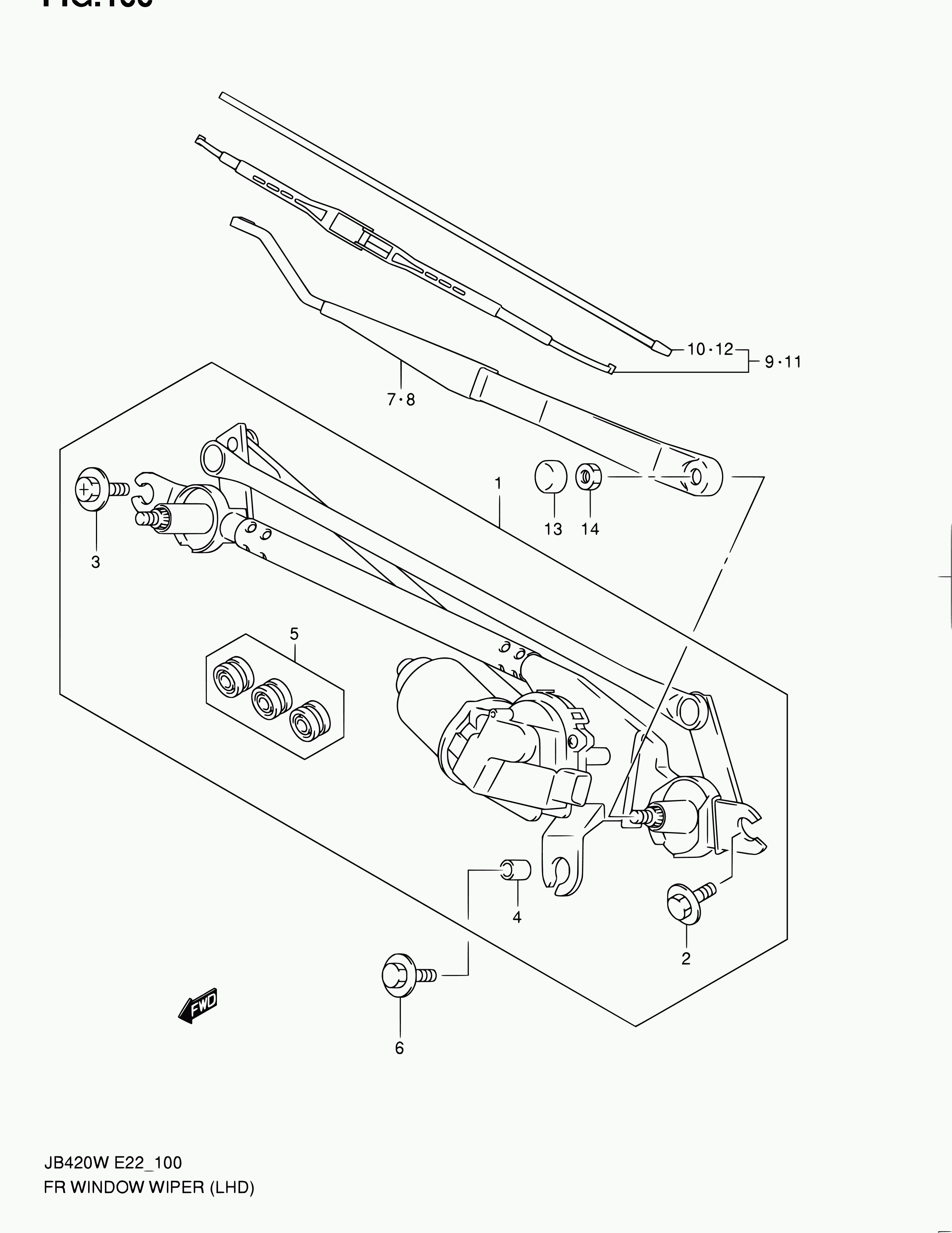 Suzuki 38340-65J11 - Щетка стеклоочистителя autospares.lv