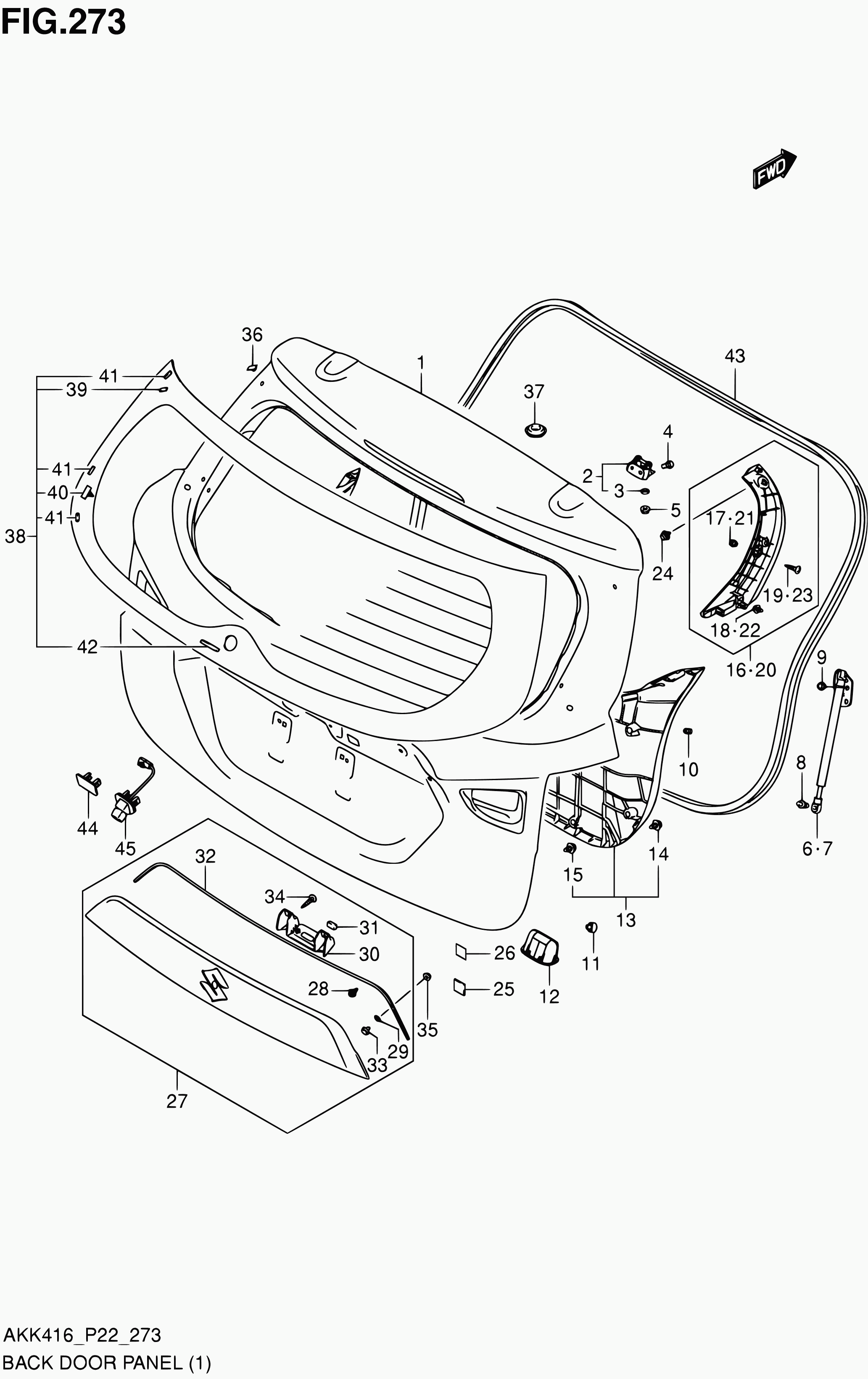 Suzuki 81860 61M00 - Газовая пружина, упор autospares.lv