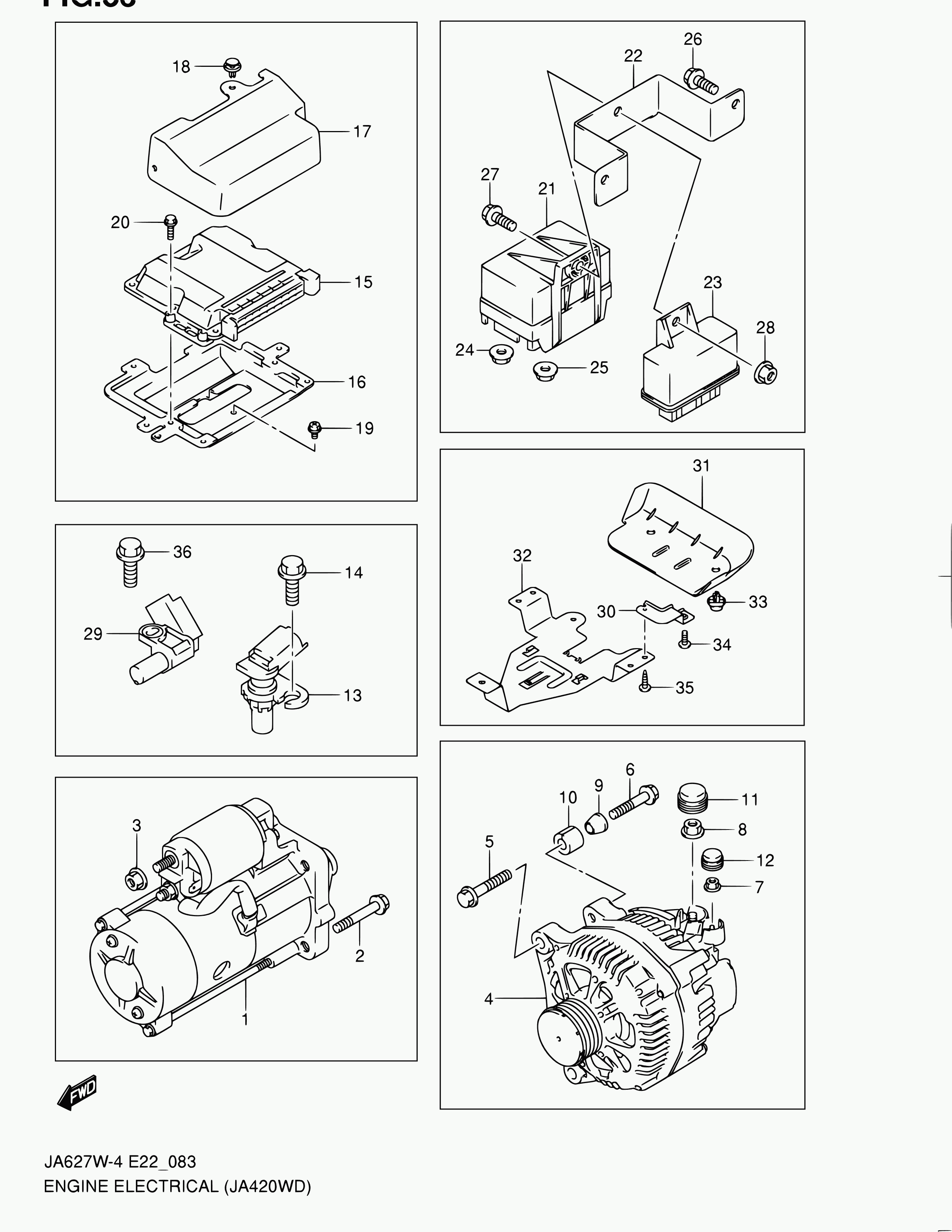 Suzuki 33220-67G01 - Датчик скорости / RPM autospares.lv