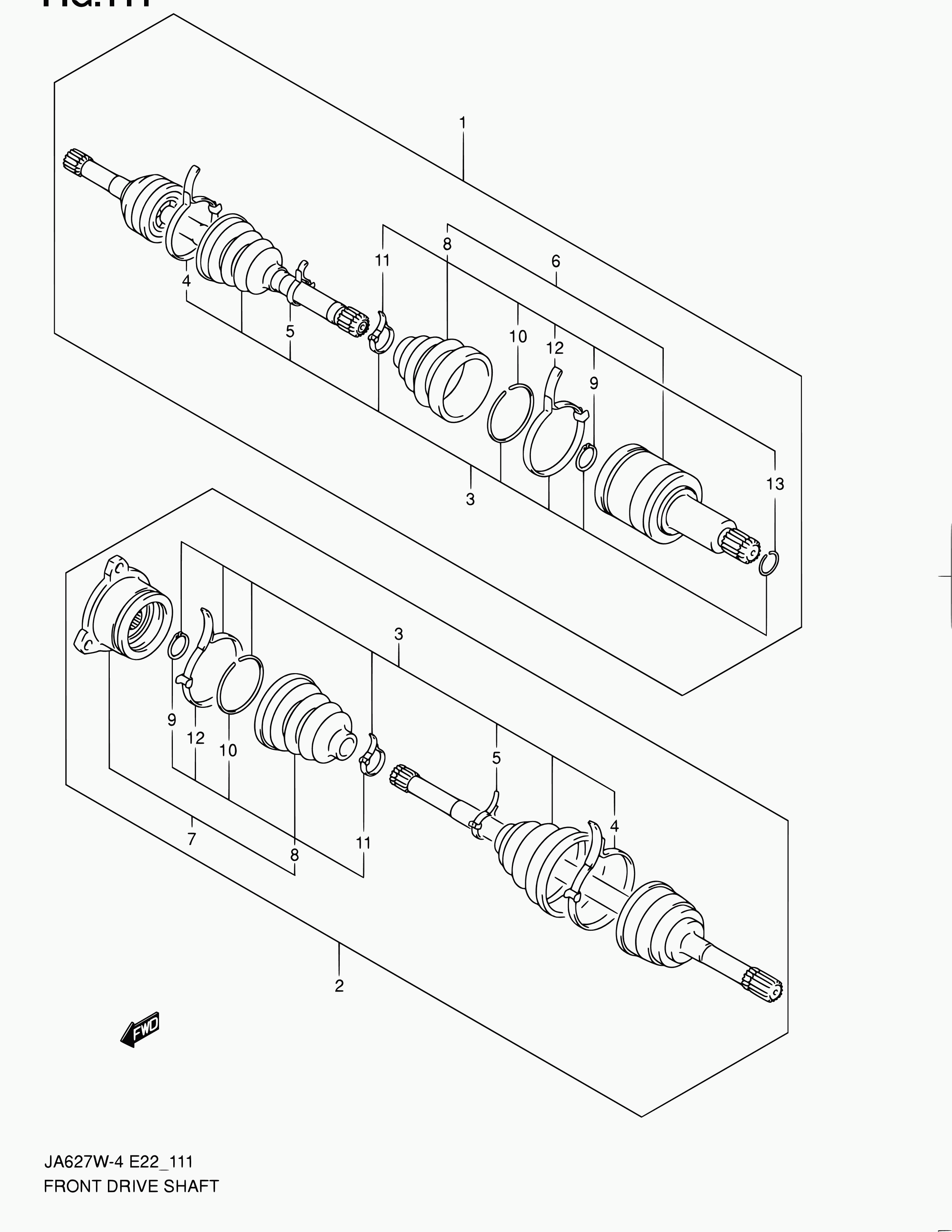 Suzuki 44119-54J00 - Пыльник, приводной вал autospares.lv