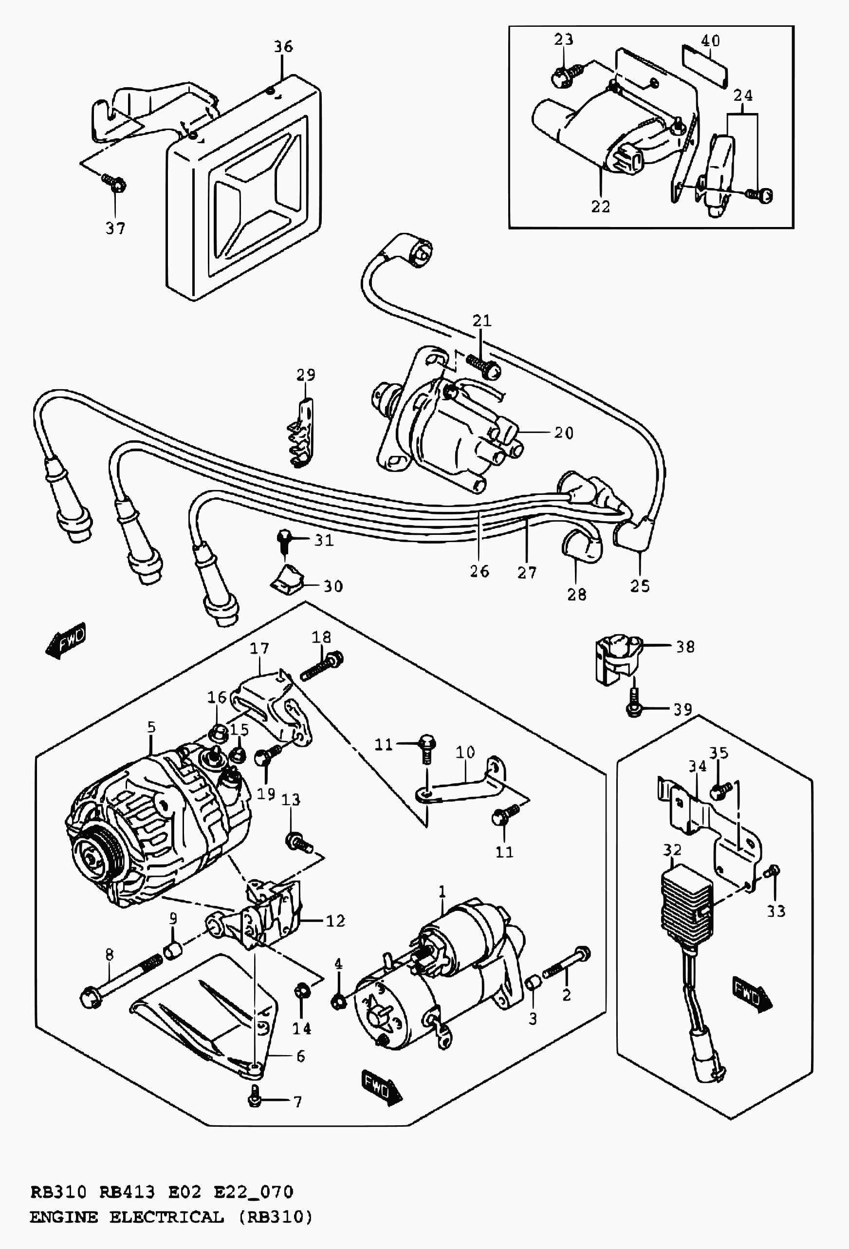 Subaru 31100-80E10 - Стартер autospares.lv