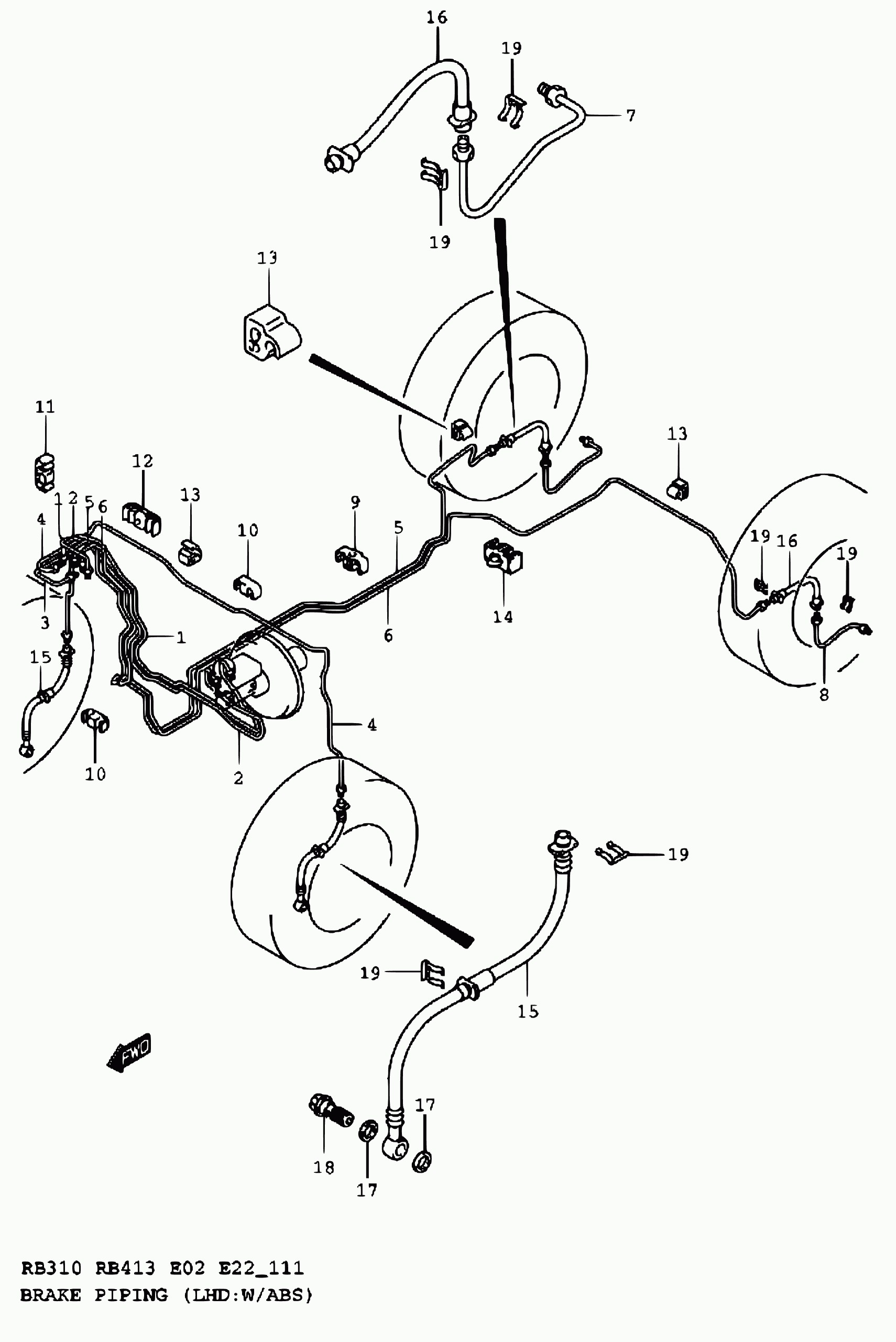 Subaru 51550 83E00 - Тормозной шланг autospares.lv