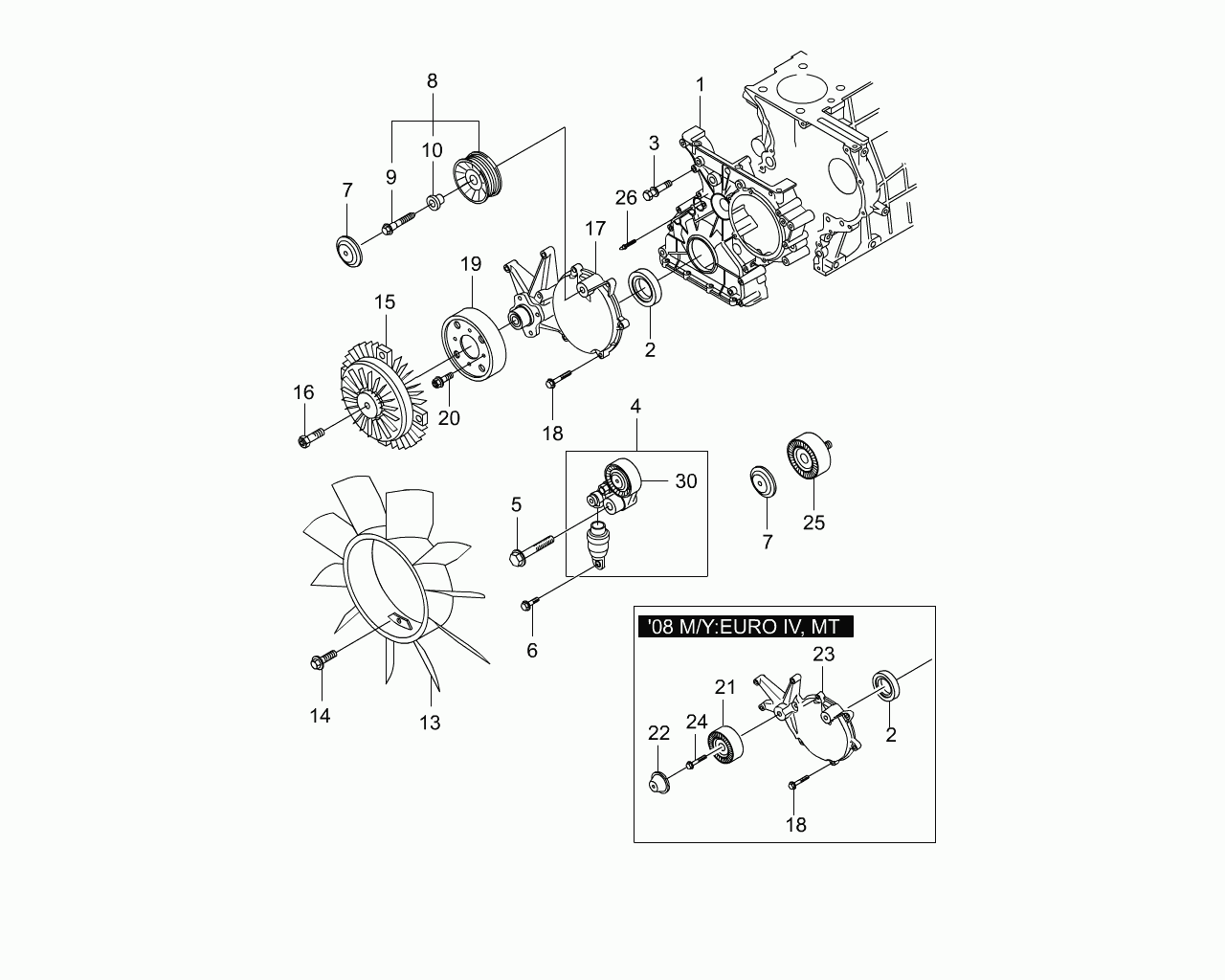 TAGAZ 6652003070 - Ролик, поликлиновый ремень autospares.lv