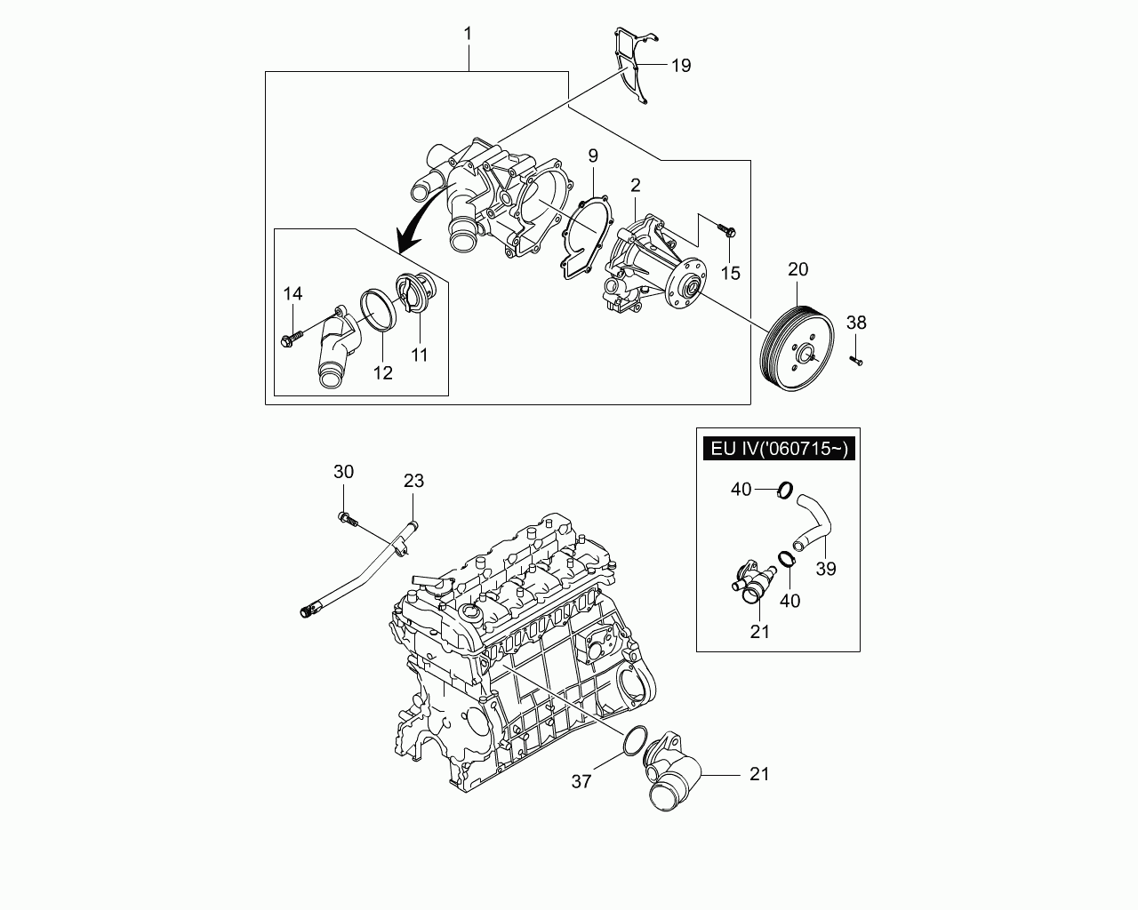 Mercedes-Benz 606 203 02 75 - Термостат охлаждающей жидкости / корпус autospares.lv