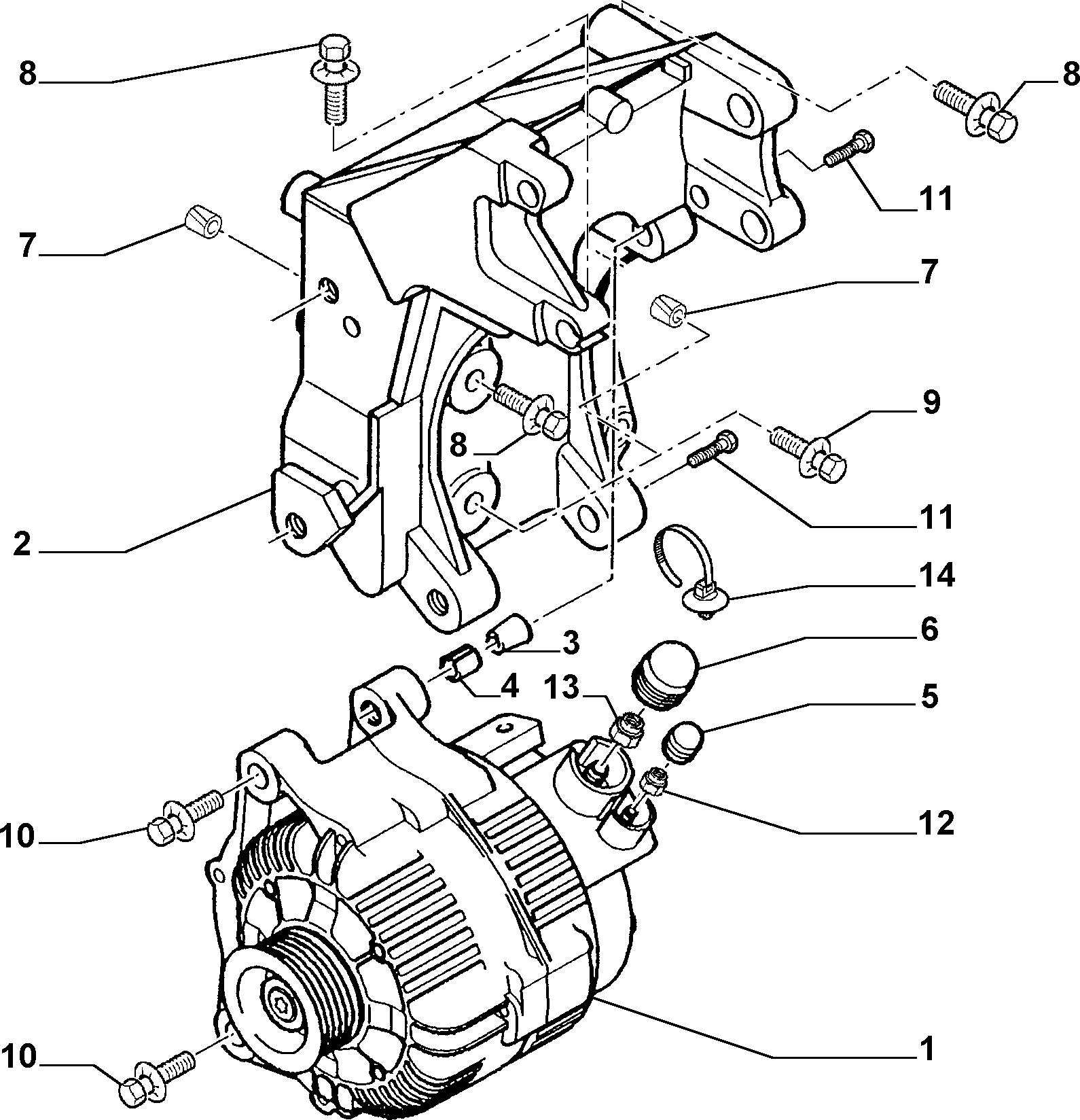 Alfa Romeo 71716609 - Генератор autospares.lv