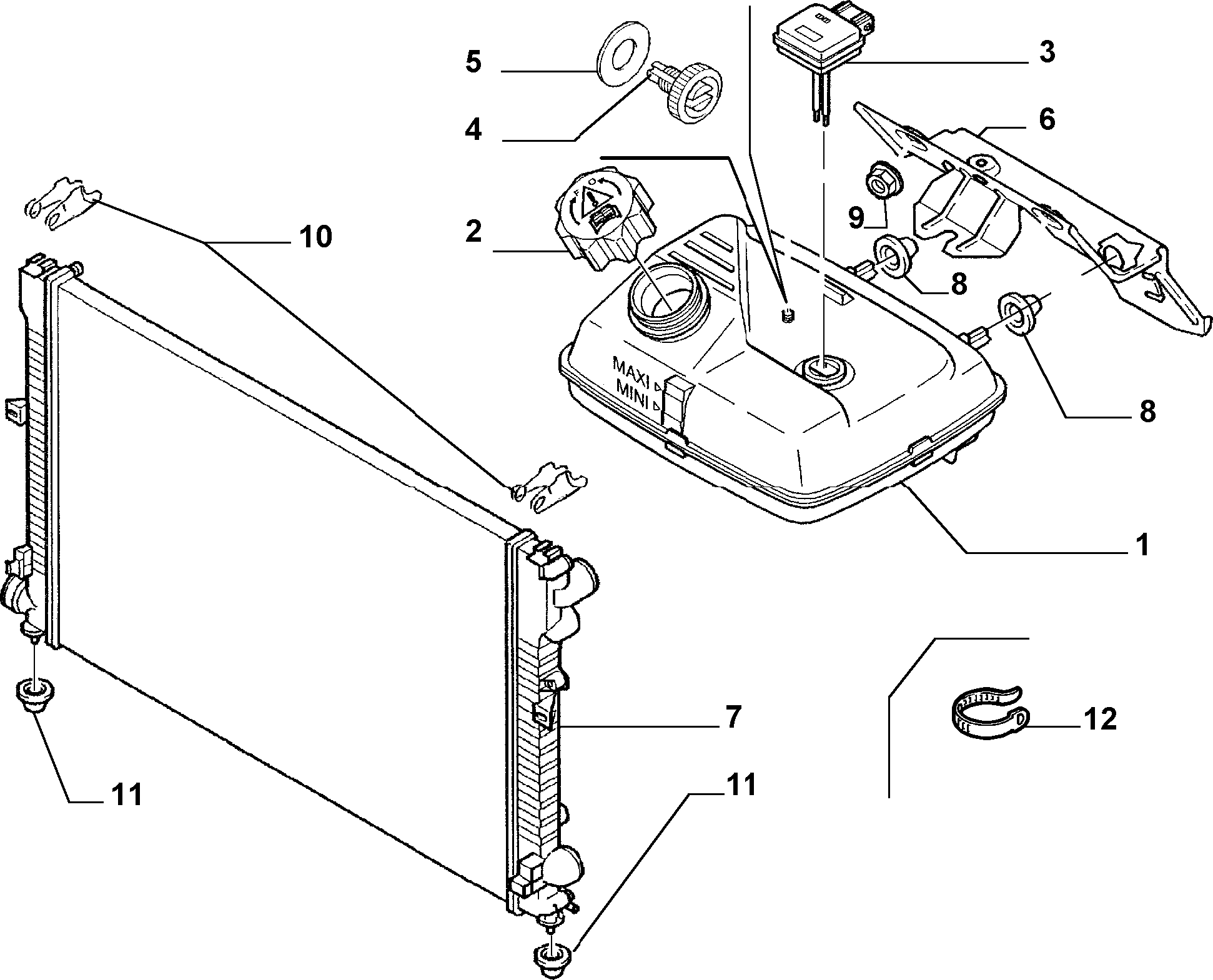 CITROËN 1489463080 - Радиатор, охлаждение двигателя autospares.lv