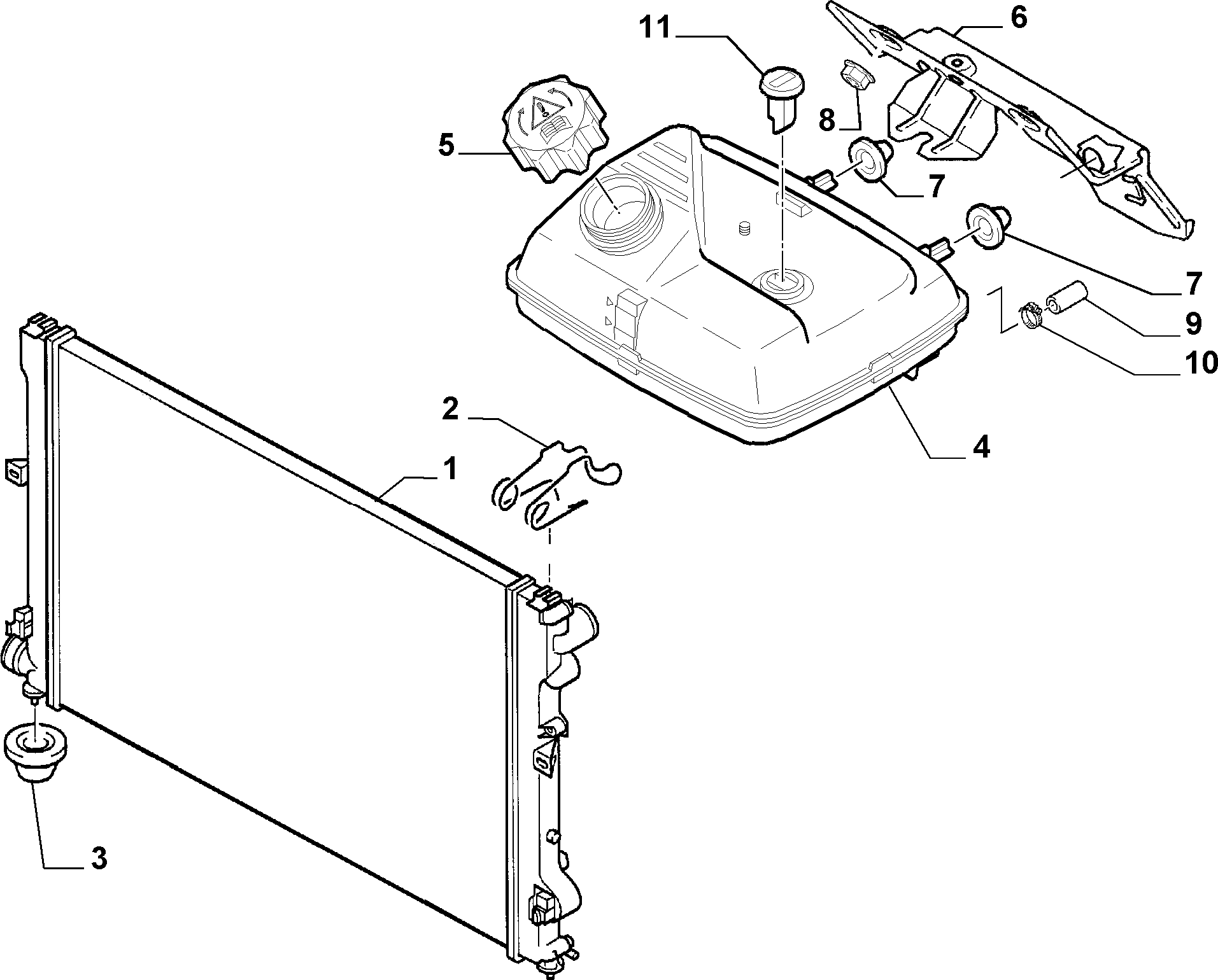 FSO 1475060080 - Радиатор, охлаждение двигателя autospares.lv