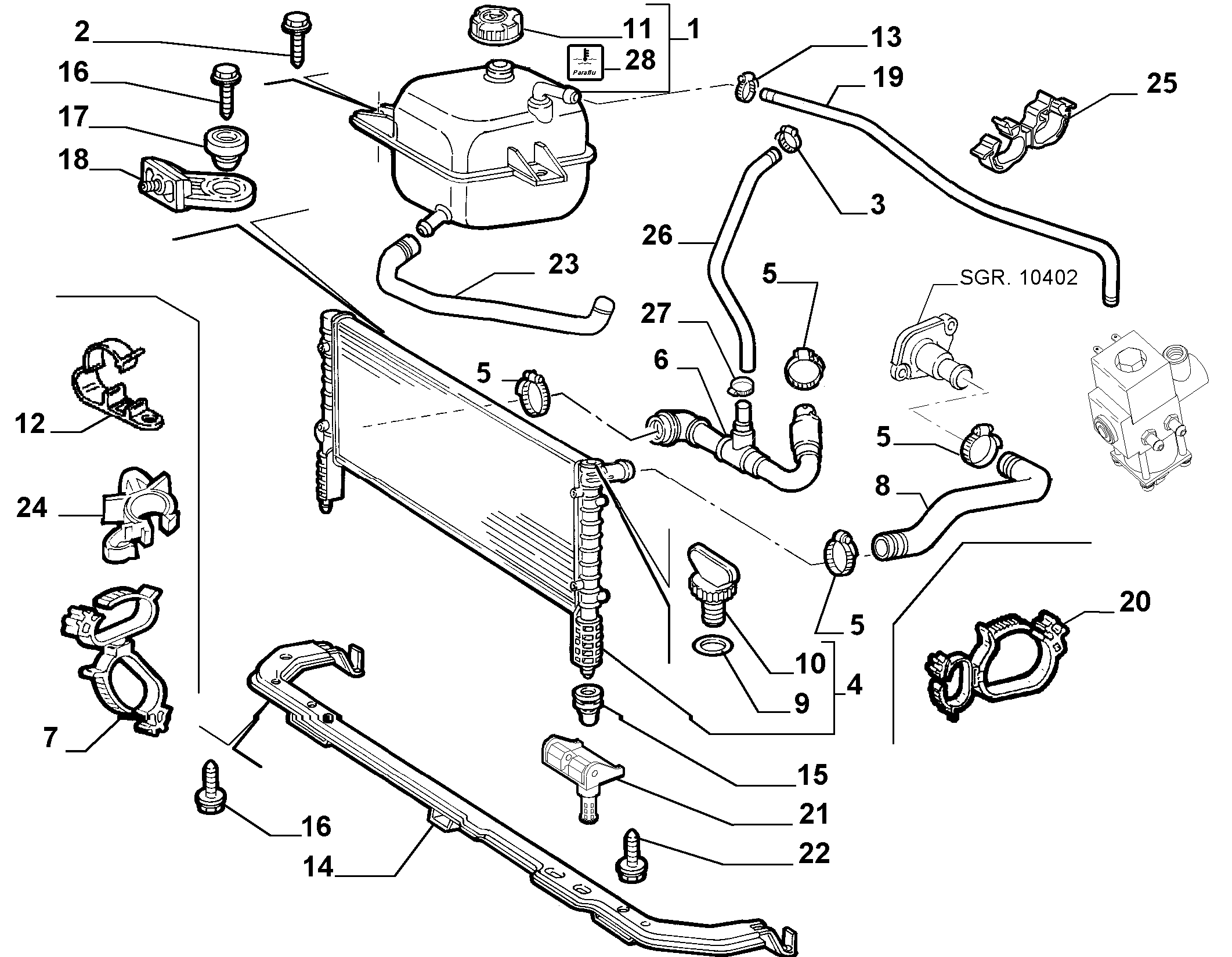 FIAT 51779231 - Радиатор, охлаждение двигателя autospares.lv