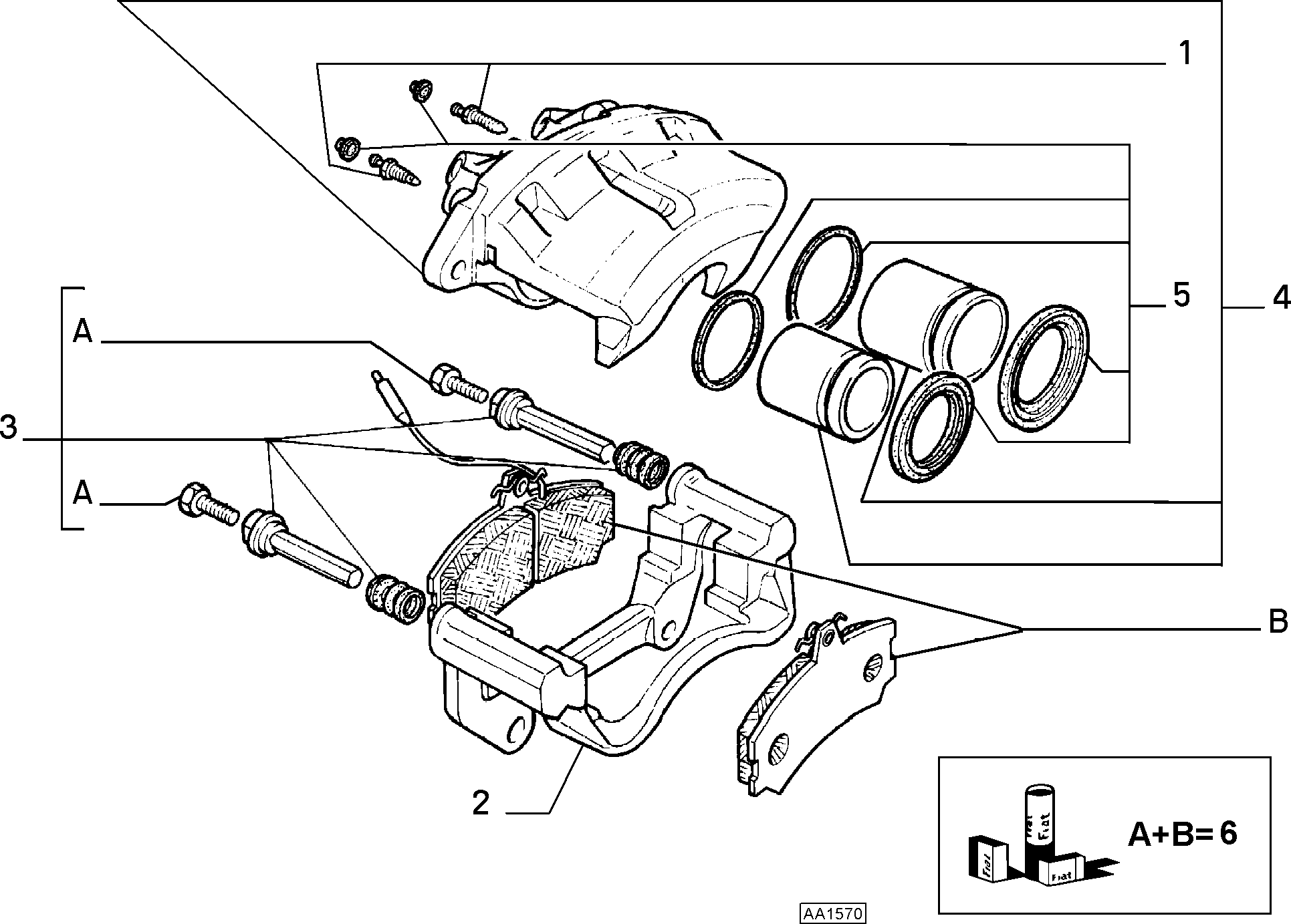 FIAT 9939698 - Тормозной суппорт autospares.lv