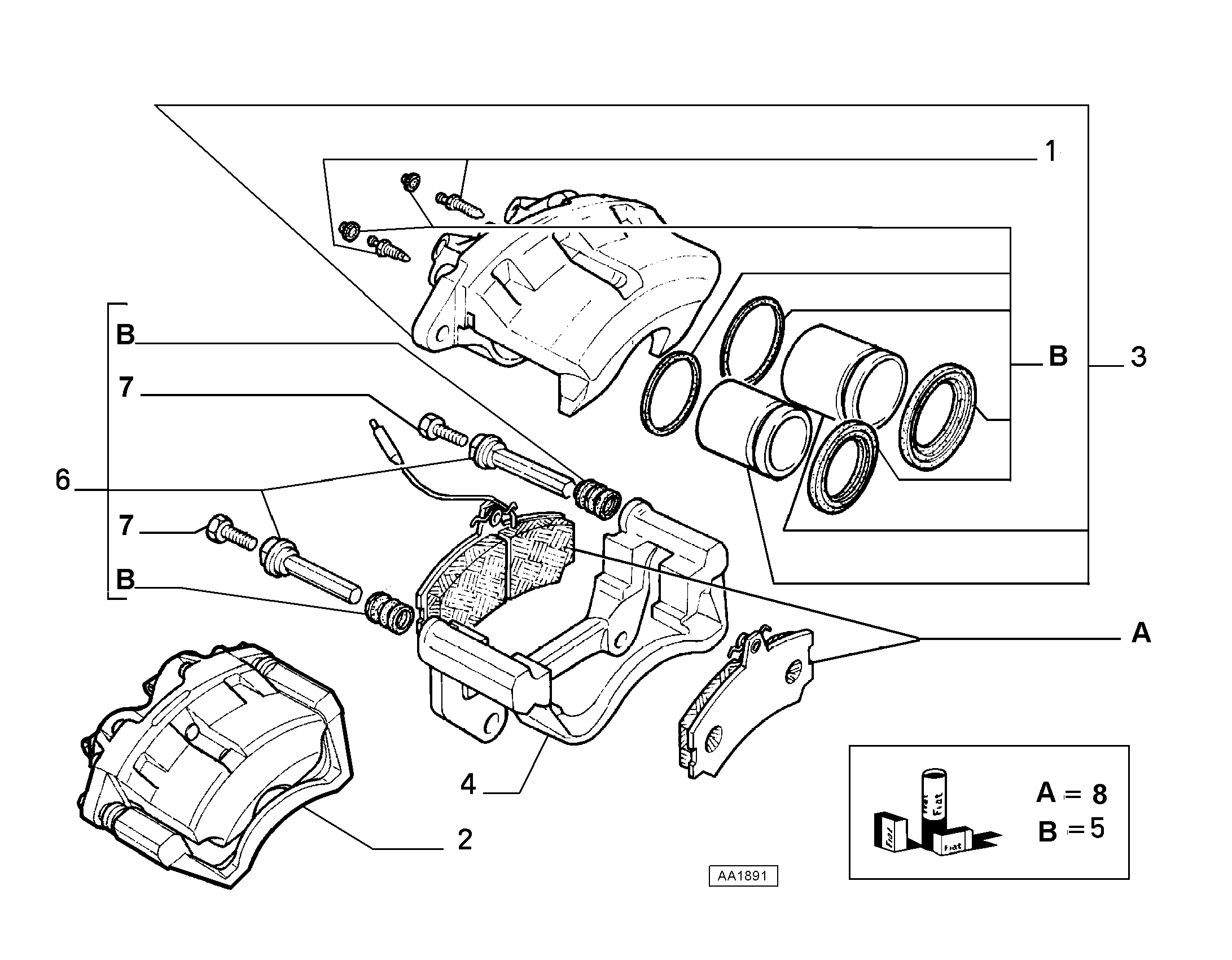 FIAT 9945805 - Тормозной суппорт autospares.lv