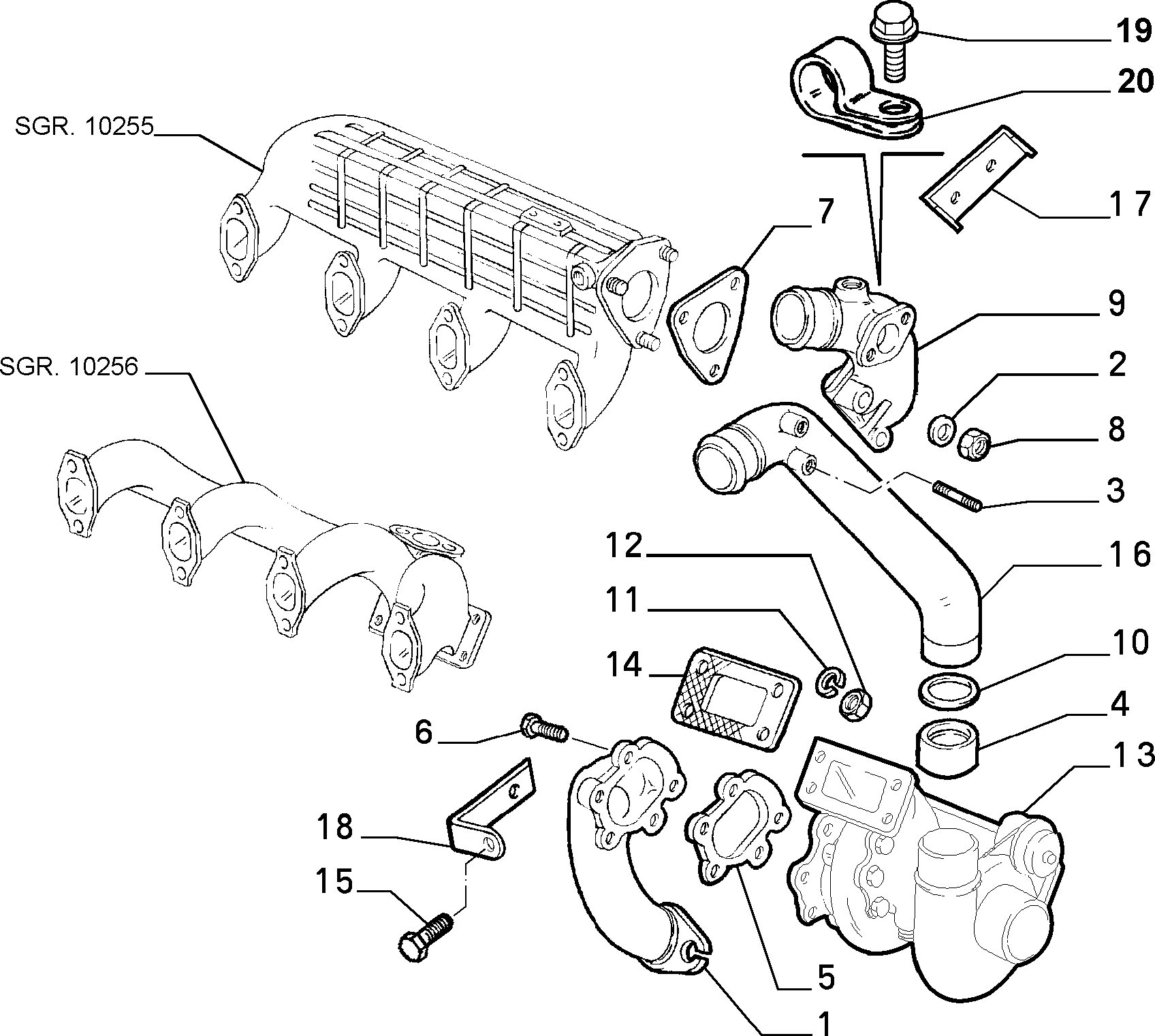 FIAT 98428577 - Турбина, компрессор autospares.lv