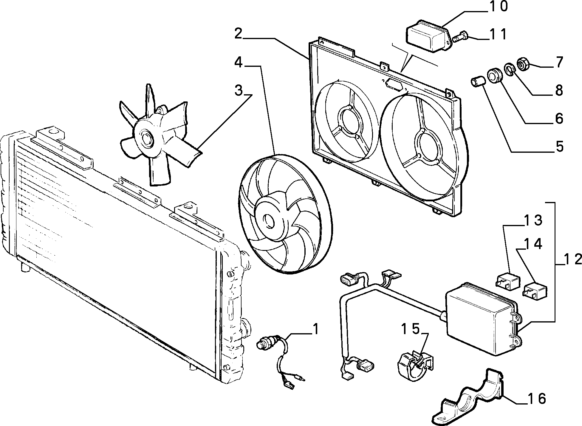 CITROËN 60815453 - Вентилятор, охлаждение двигателя autospares.lv