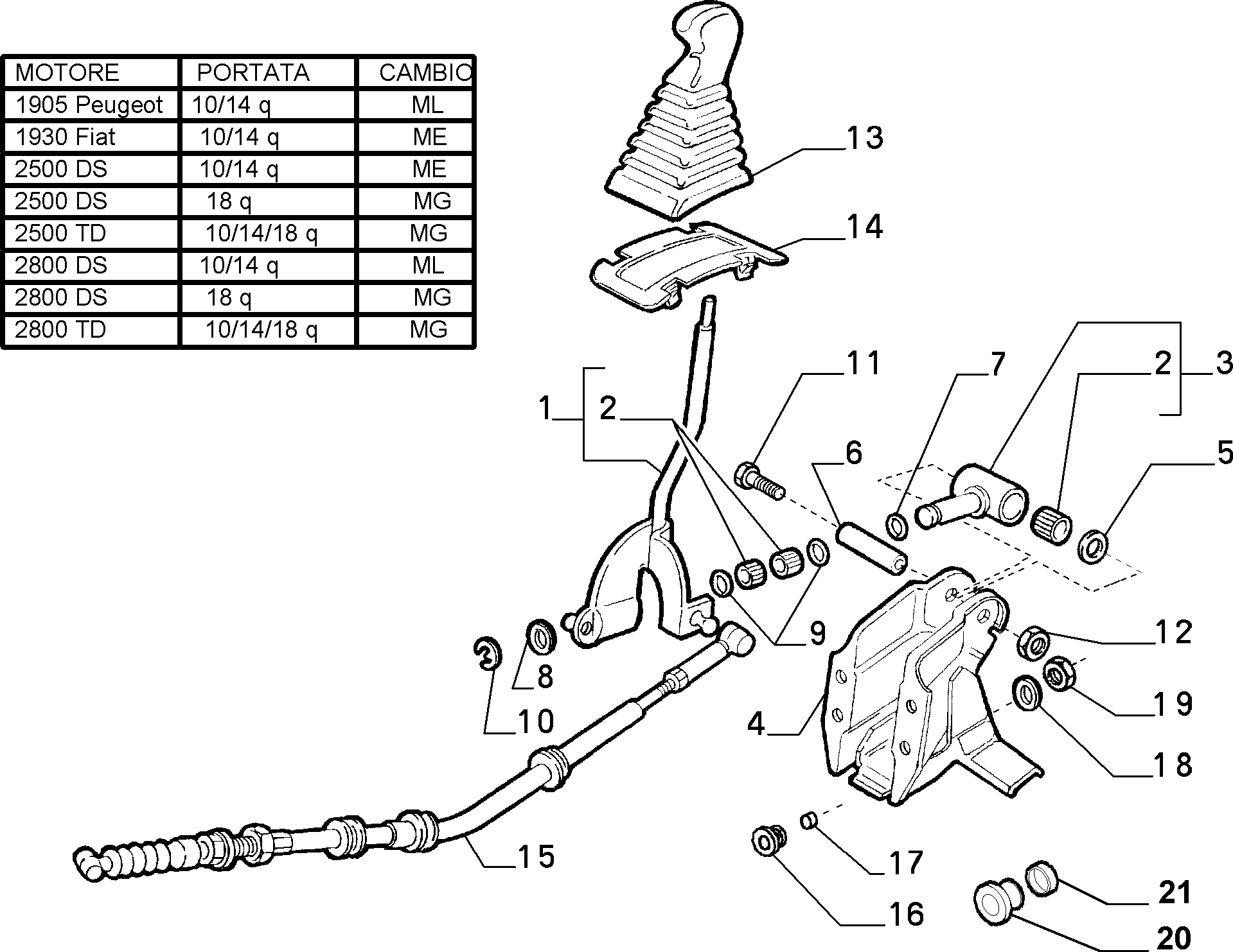 FIAT 1329699080 - Трос, наконечник, ступенчатая коробка передач autospares.lv