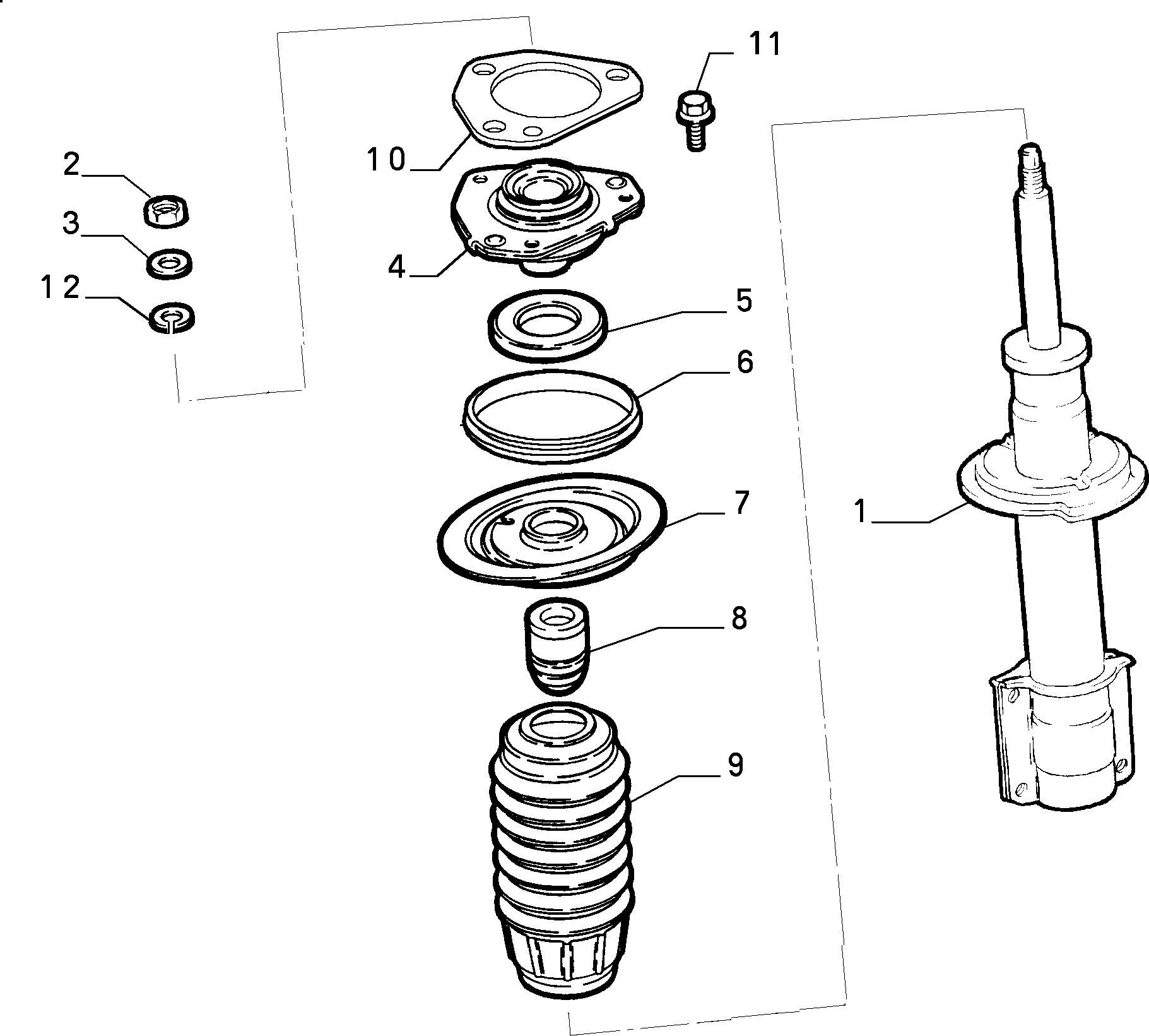 FIAT 1318572080 - Опора стойки амортизатора, подушка autospares.lv