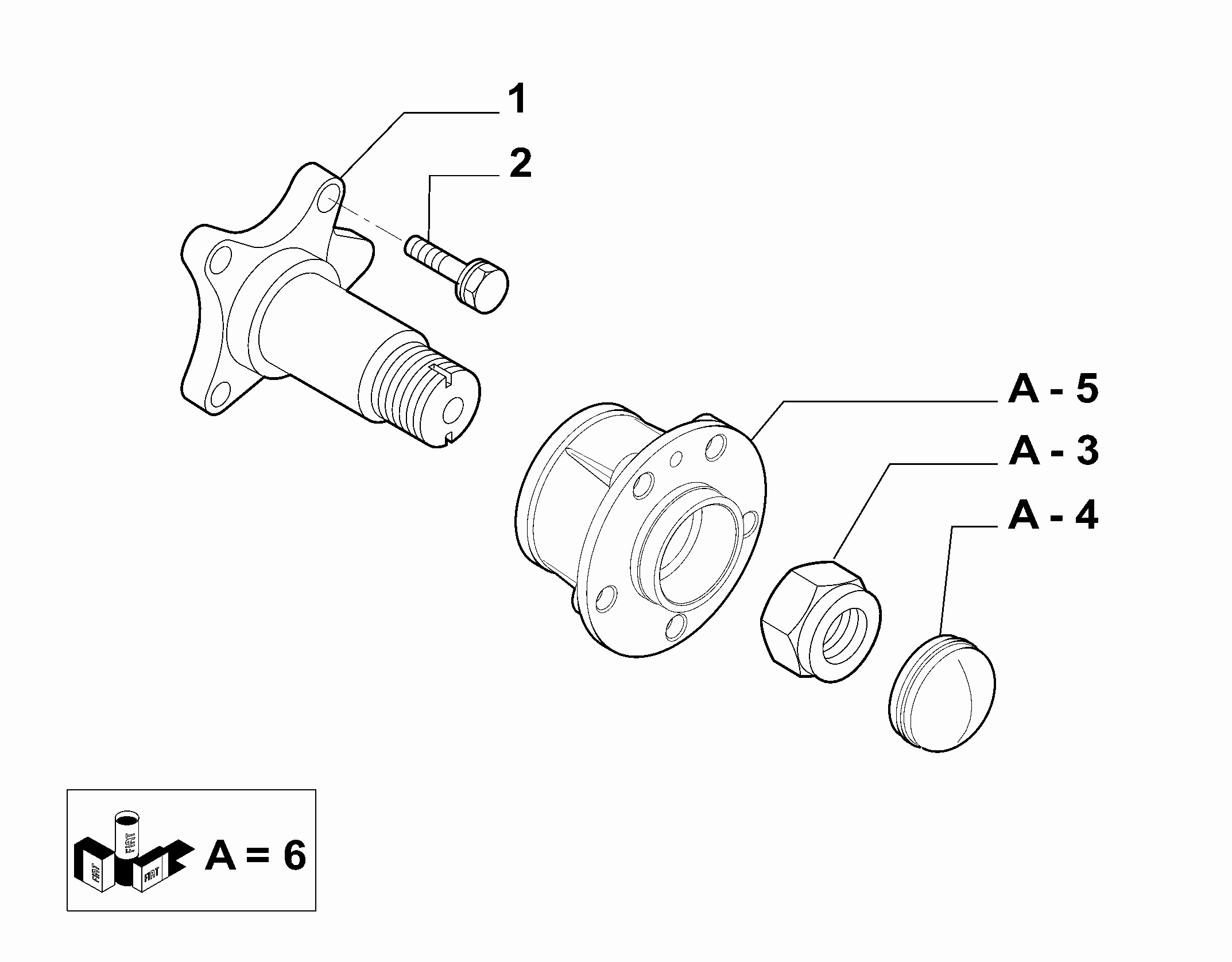 Alfa Romeo 51754942 - Подшипник ступицы колеса, комплект autospares.lv