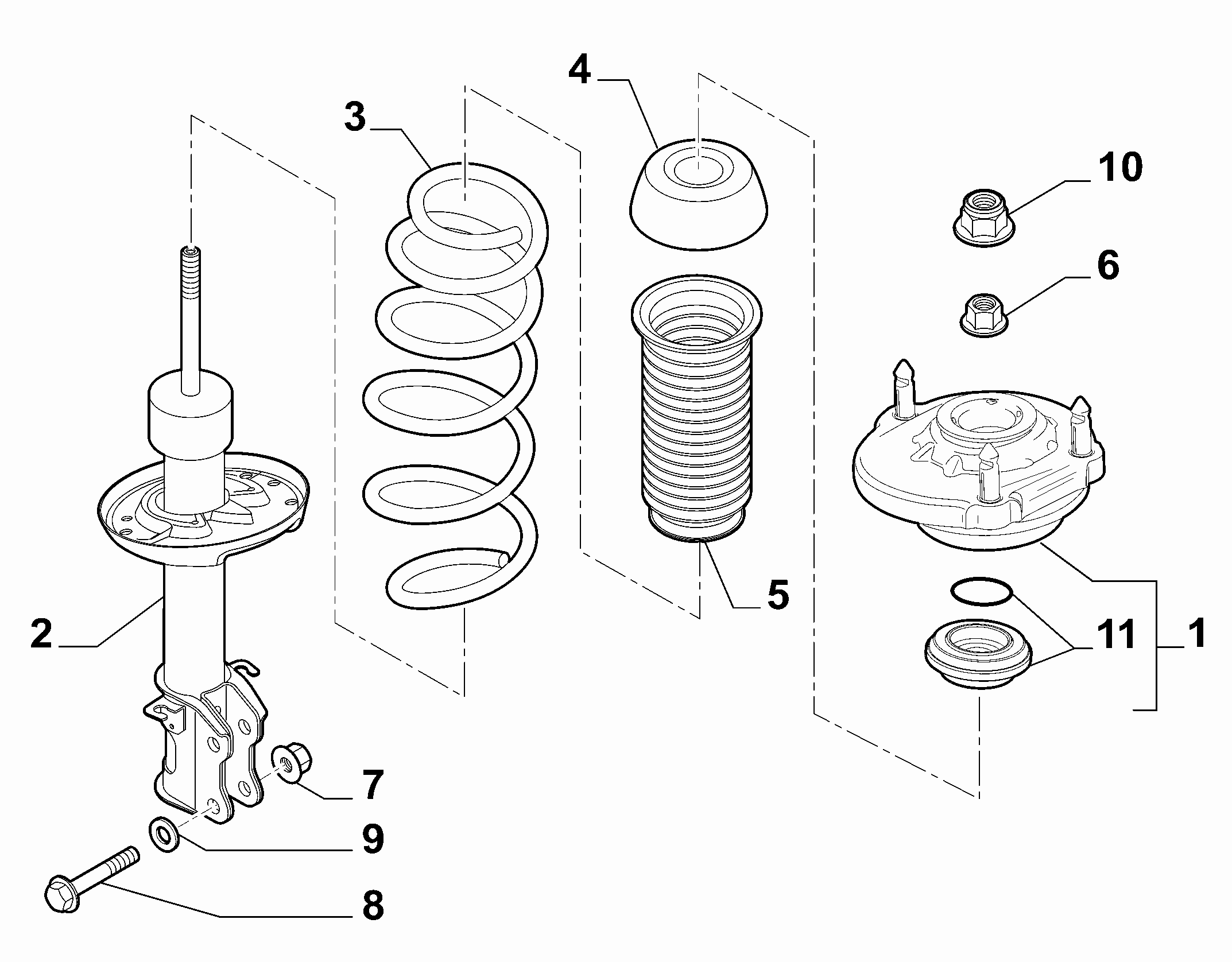 CITROËN 51839931 - Опора стойки амортизатора, подушка autospares.lv