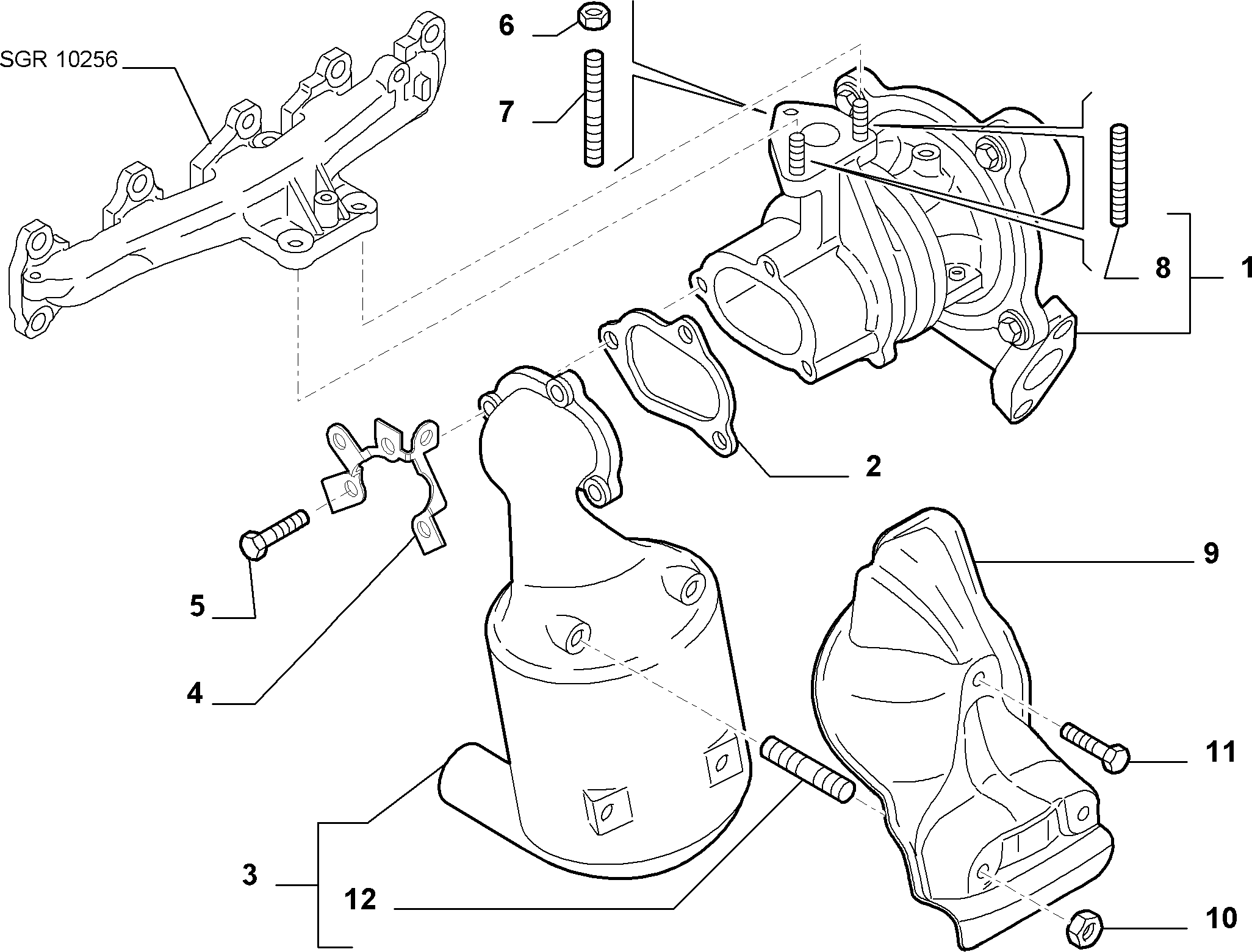 FIAT 55223357 - Катализатор autospares.lv