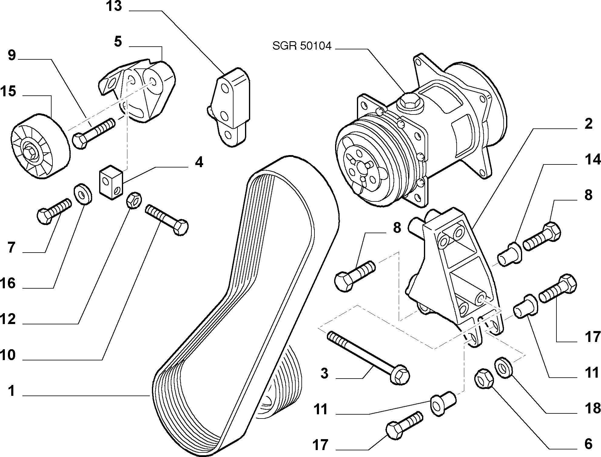 FIAT 71753866 - Поликлиновой ремень autospares.lv