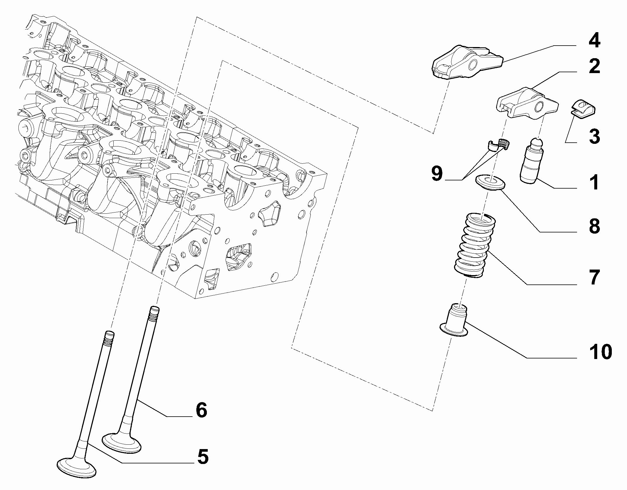 FIAT 9656993880 - Толкатель, гидрокомпенсатор autospares.lv