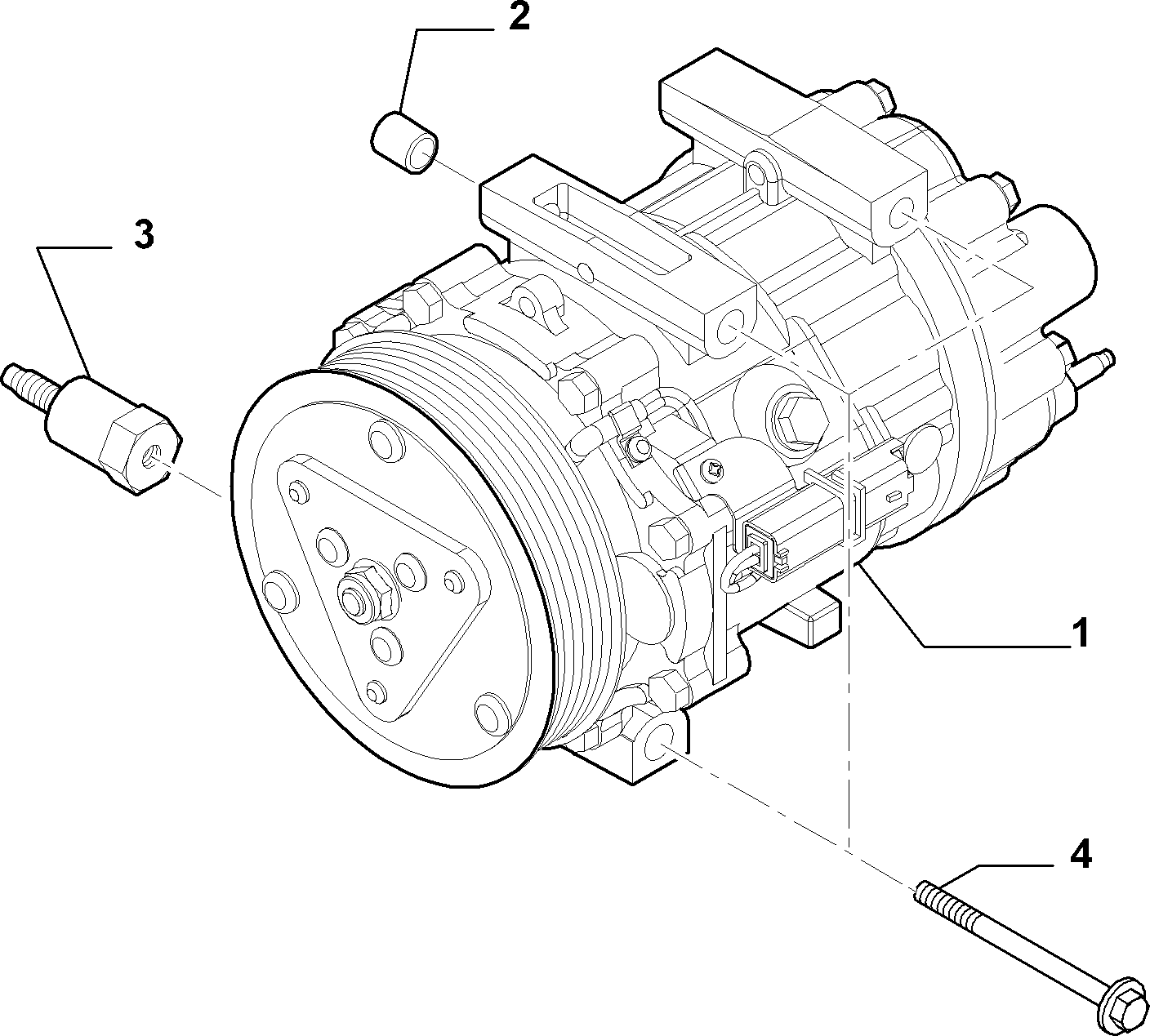 CITROËN 9687499380 - Компрессор кондиционера autospares.lv