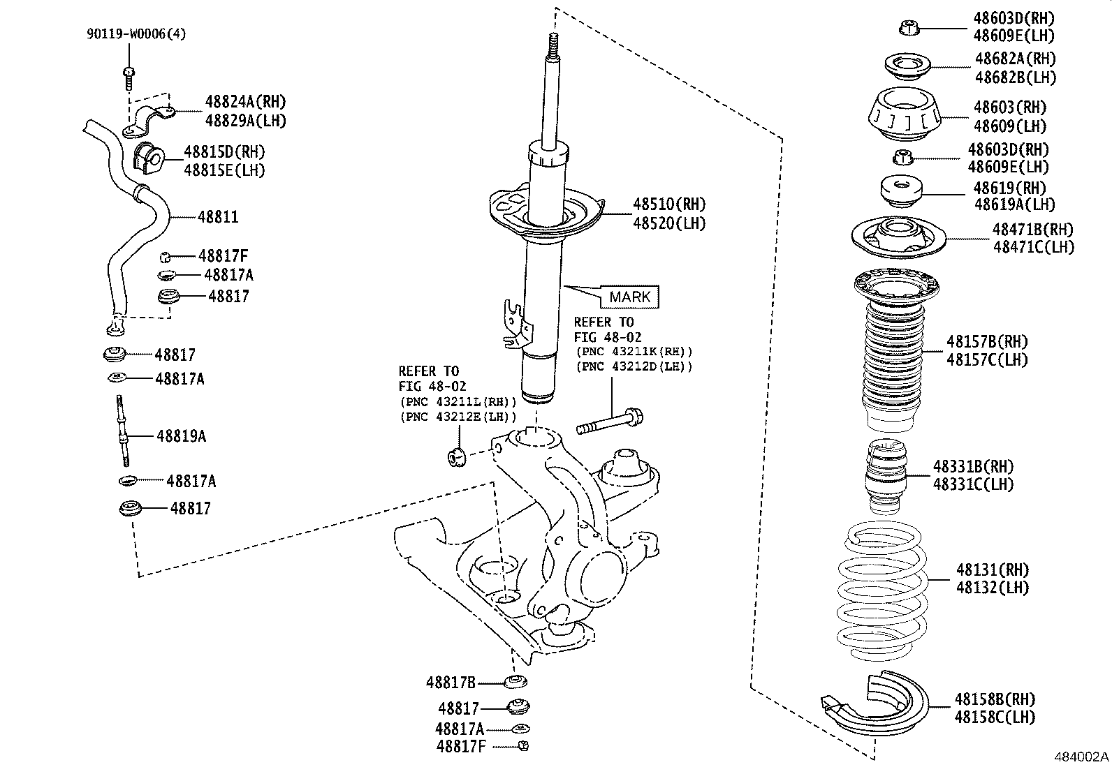 PEUGEOT 486090H020 - Опора стойки амортизатора, подушка autospares.lv