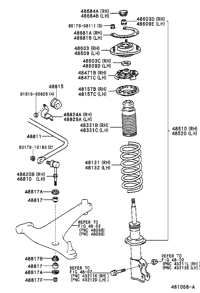 TOYOTA 90948-02032 - Тяга / стойка, стабилизатор autospares.lv