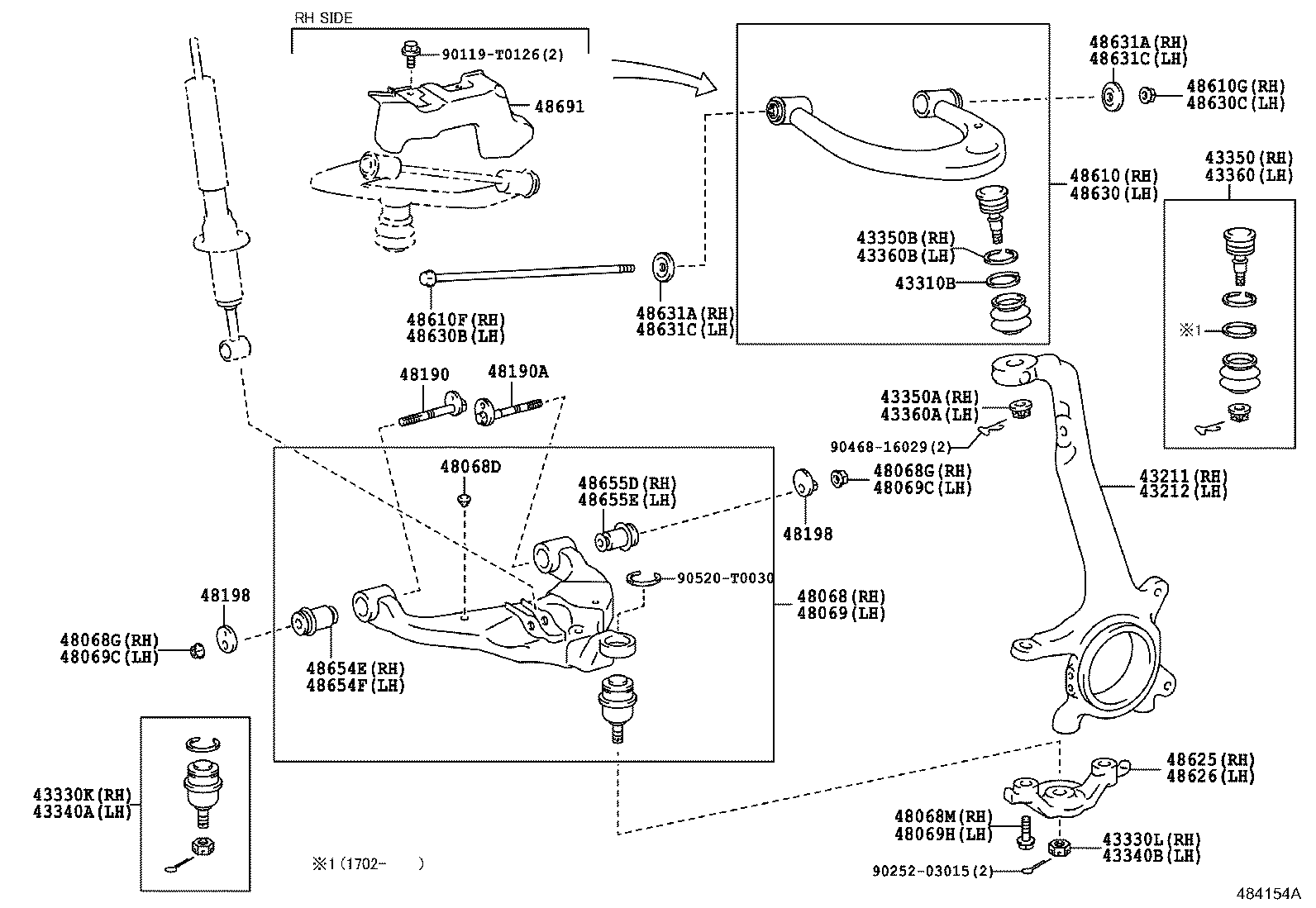 TOYOTA 48068-0K090 - Рычаг подвески колеса autospares.lv