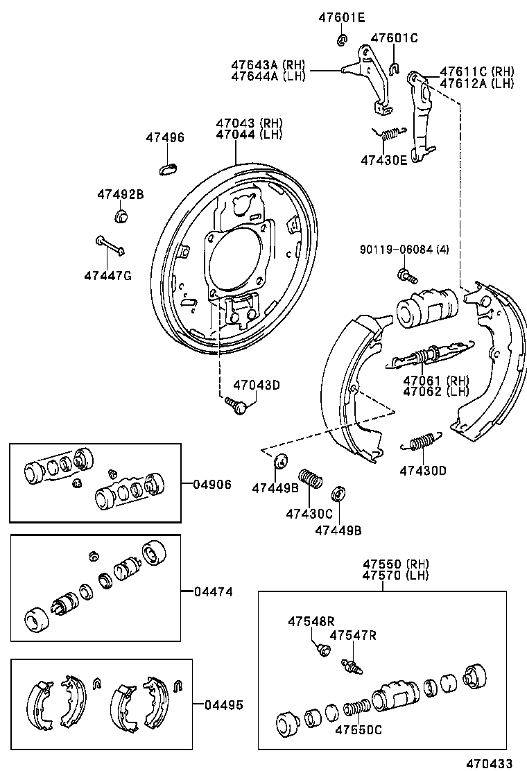 TOYOTA 47550-26130 - Колесный тормозной цилиндр autospares.lv