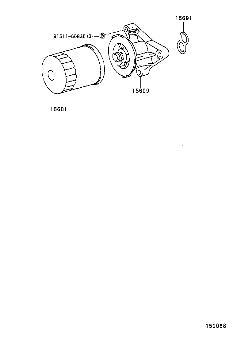 LEXUS 9091503002 - Масляный фильтр autospares.lv