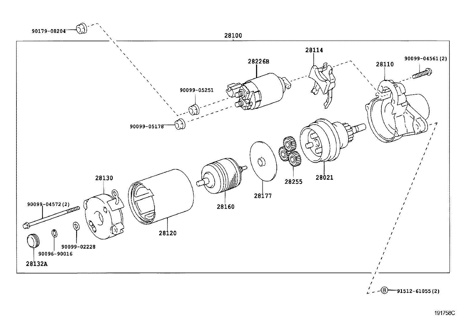 TOYOTA 2810075190 - Стартер autospares.lv