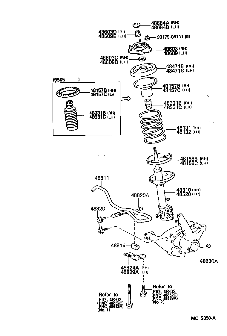 TOYOTA 48510-12840 - Амортизатор autospares.lv