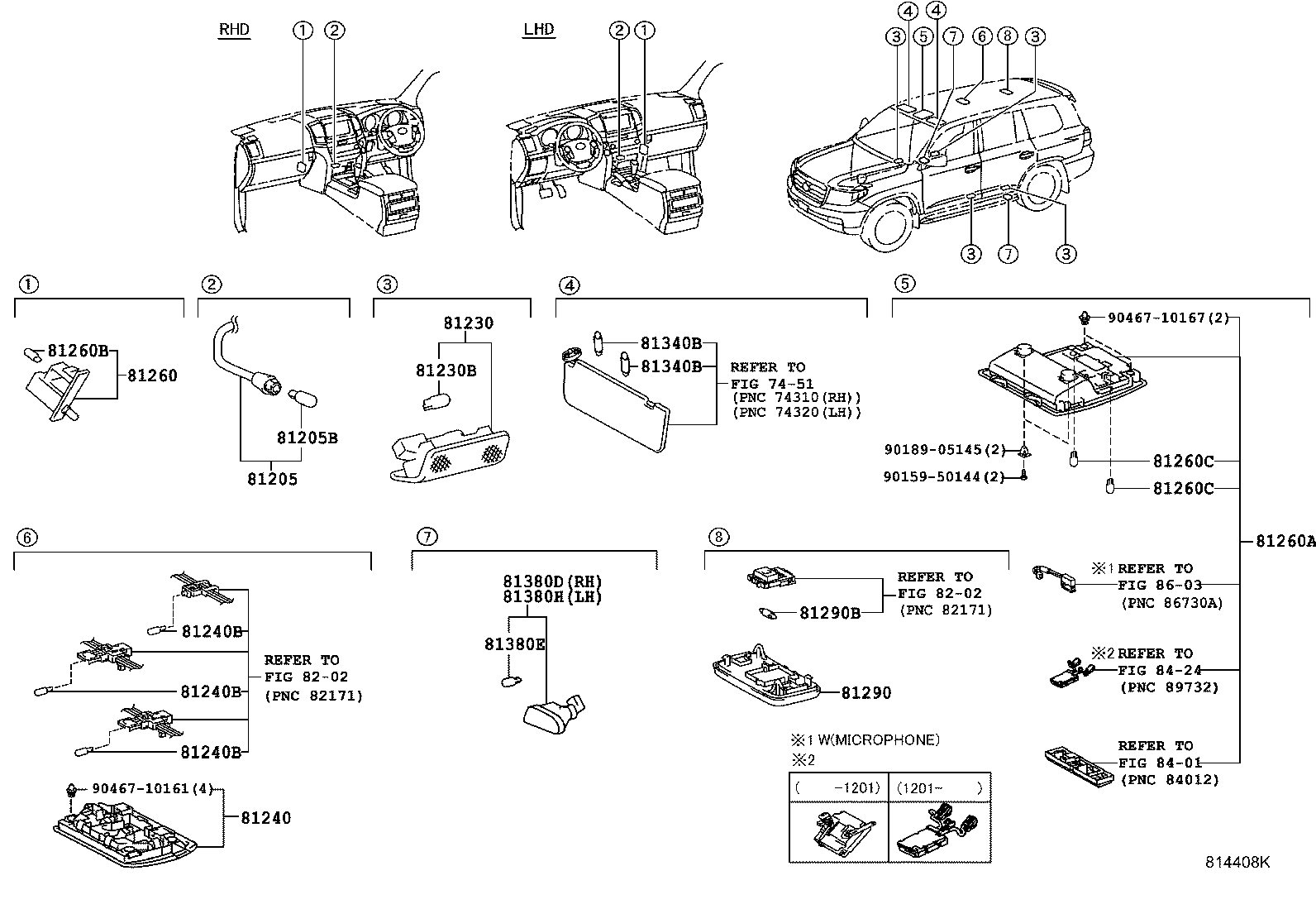 TOYOTA 90981-11018 - Лампа, лампа чтения autospares.lv