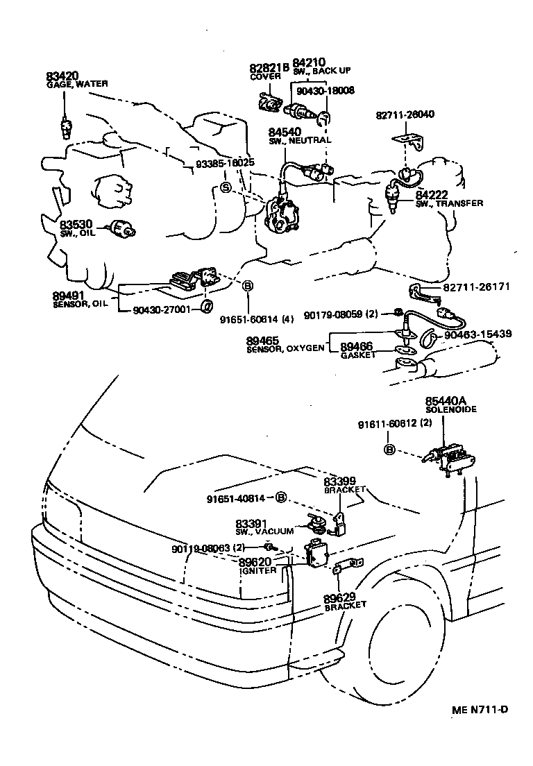 LEXUS 83530-14040 - Датчик, давление масла autospares.lv