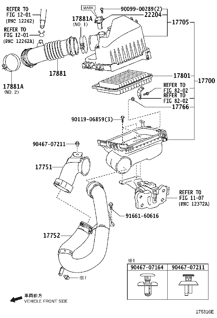 Subaru 17801 21050 - Воздушный фильтр, двигатель autospares.lv