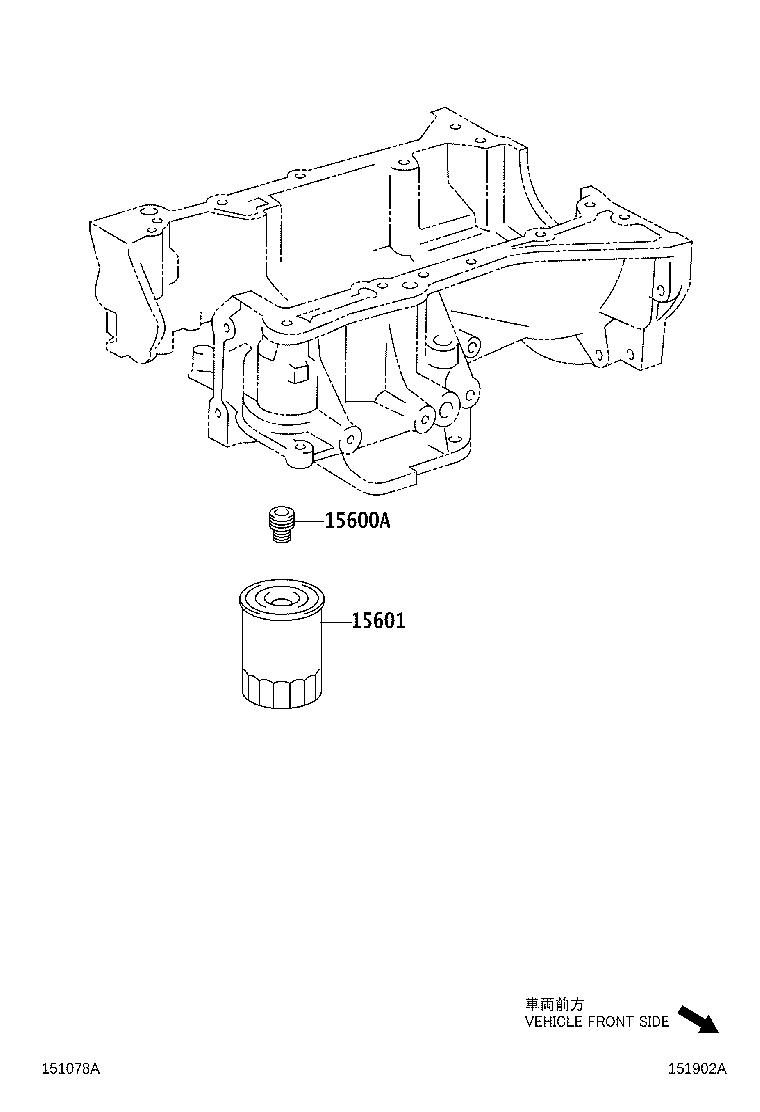 TOYOTA (FAW) 90915CA001 - Масляный фильтр autospares.lv