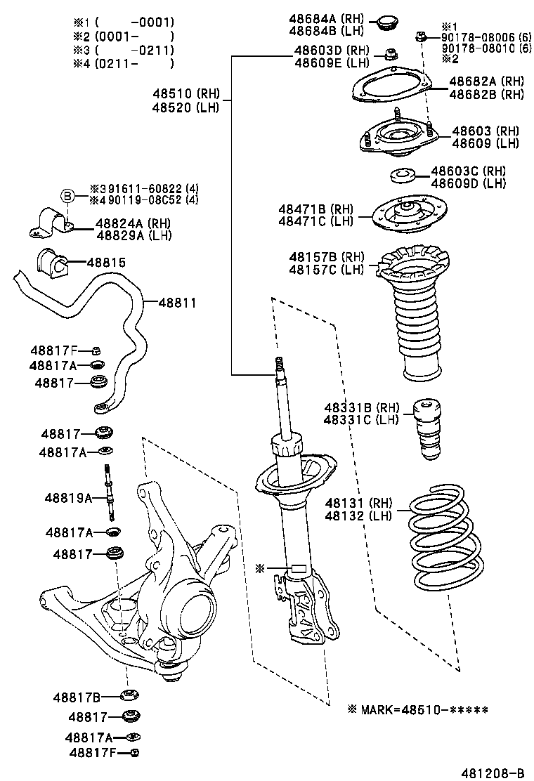 Scion 48819-52010 - Тяга / стойка, стабилизатор autospares.lv