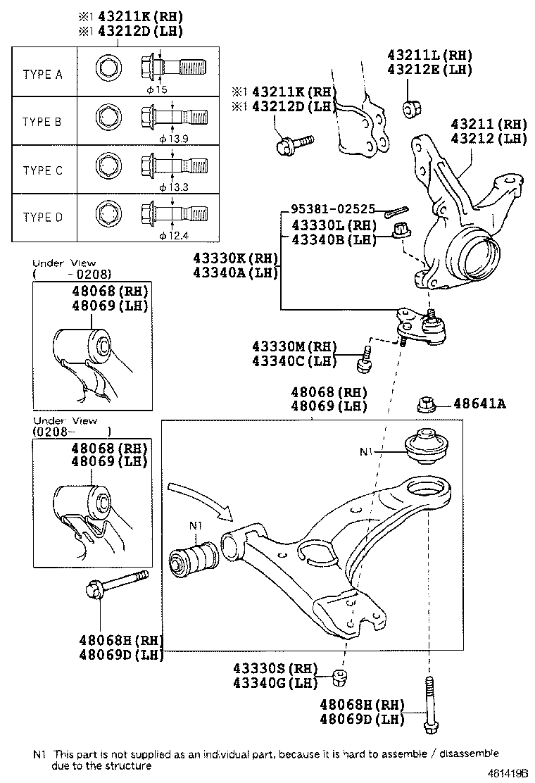 Berliet 48069-13010 - Рычаг подвески колеса autospares.lv