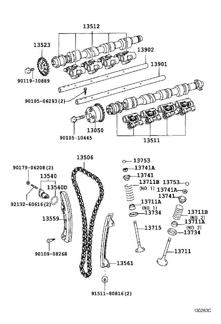 TOYOTA (GAC) 13523-22020 - Шестерня, распределительный вал autospares.lv