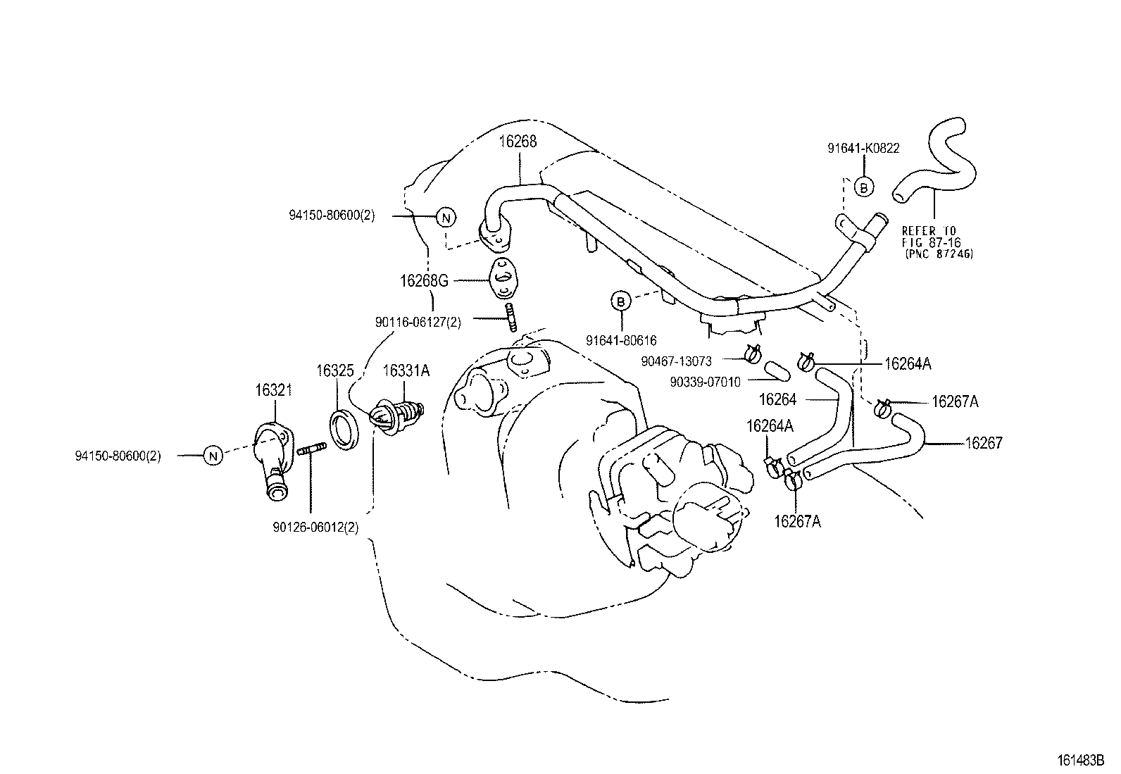 Daihatsu 90916-03084 - Термостат охлаждающей жидкости / корпус autospares.lv