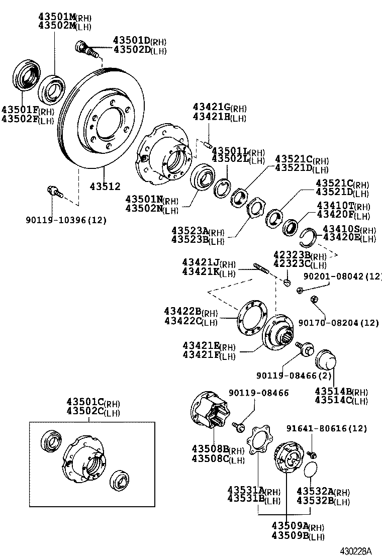 Berliet 90080-36067 - Подшипник ступицы колеса, комплект autospares.lv