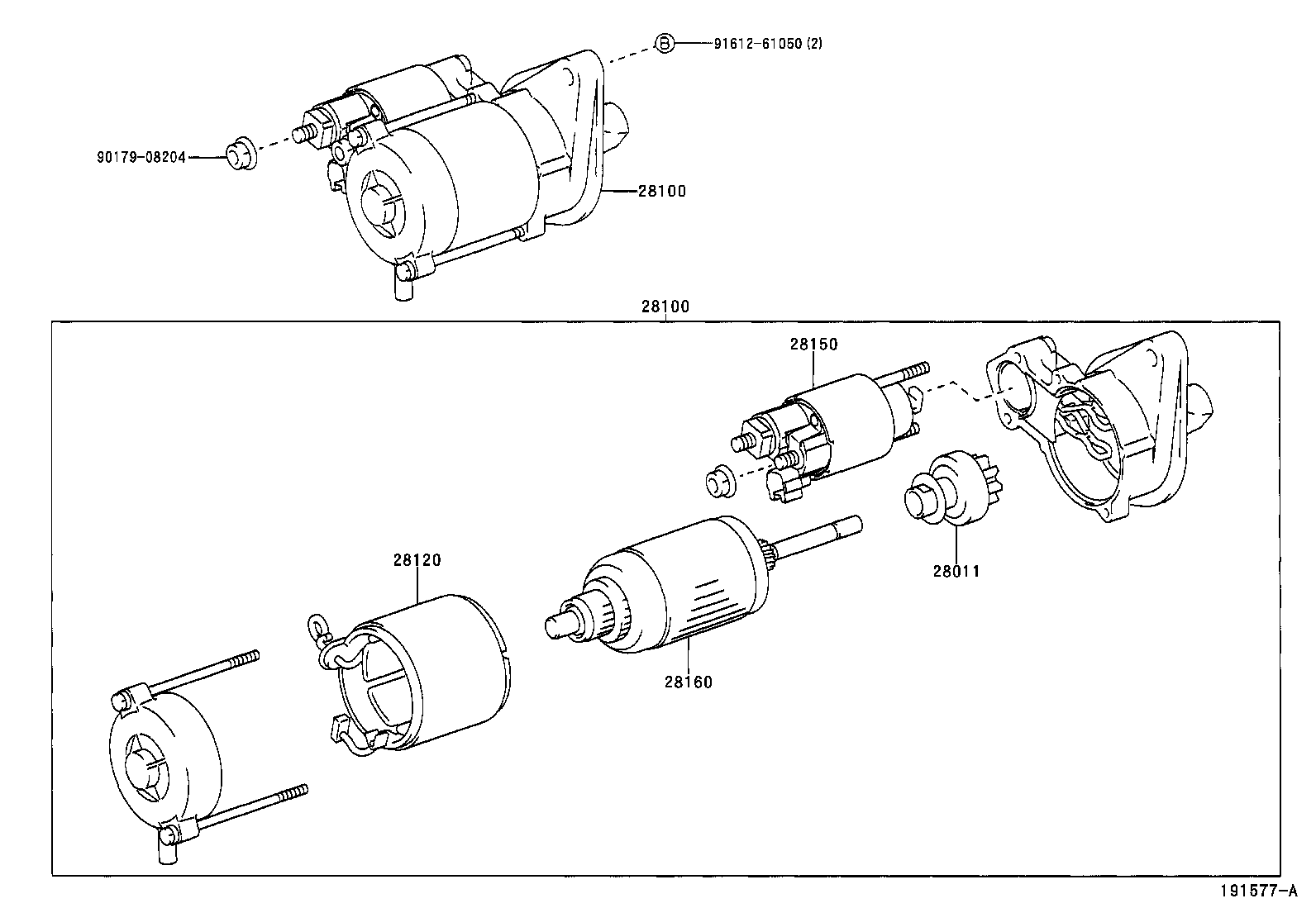 TOYOTA 28100-0J010 - Стартер autospares.lv