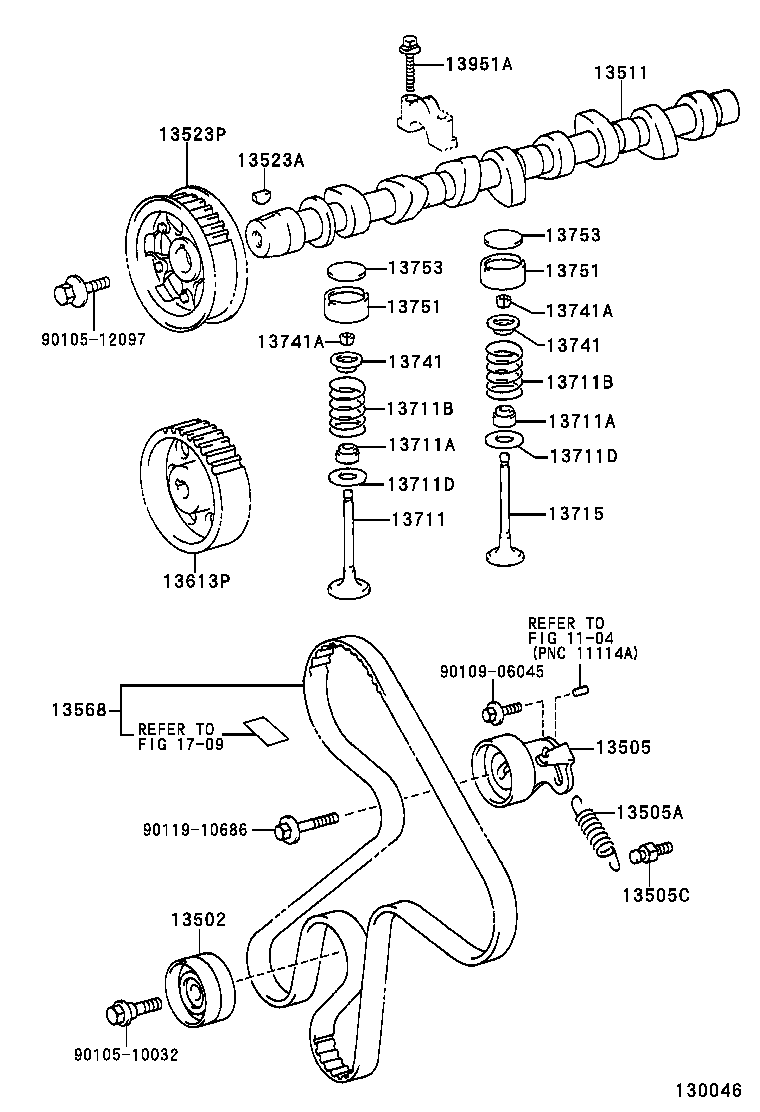 LEXUS 1350564012 - Натяжной ролик, зубчатый ремень ГРМ autospares.lv