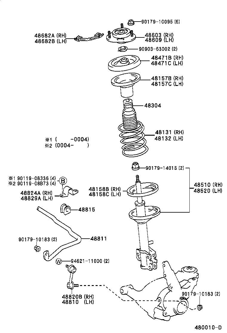 TOYOTA 90903-63002 - Подшипник качения, опора стойки амортизатора autospares.lv