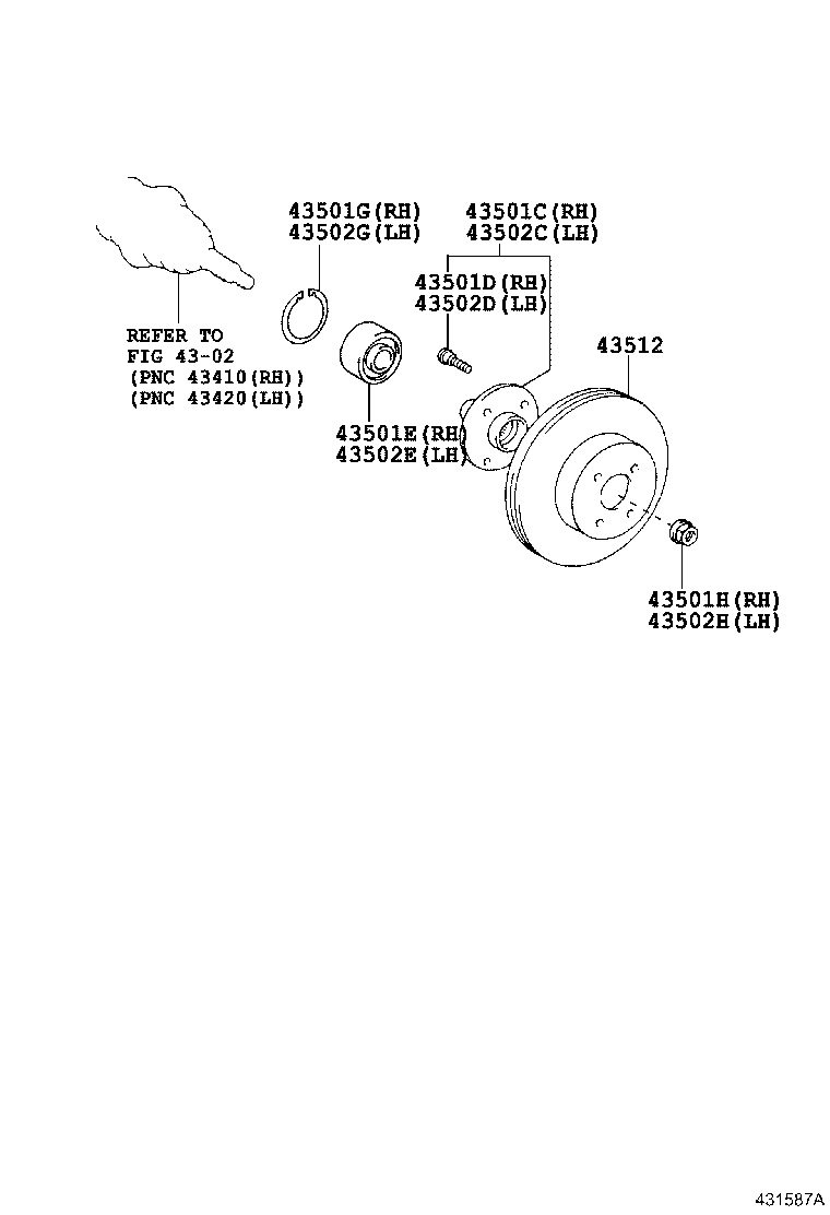 TOYOTA 4351252120 - Тормозной диск autospares.lv